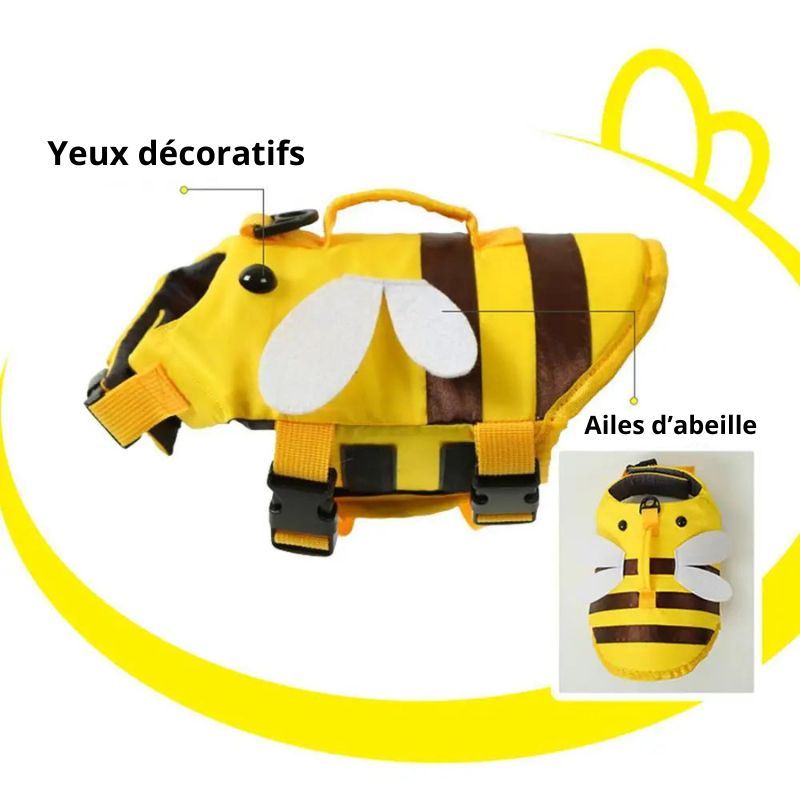 Gilet Sauvetage Chien Abeille