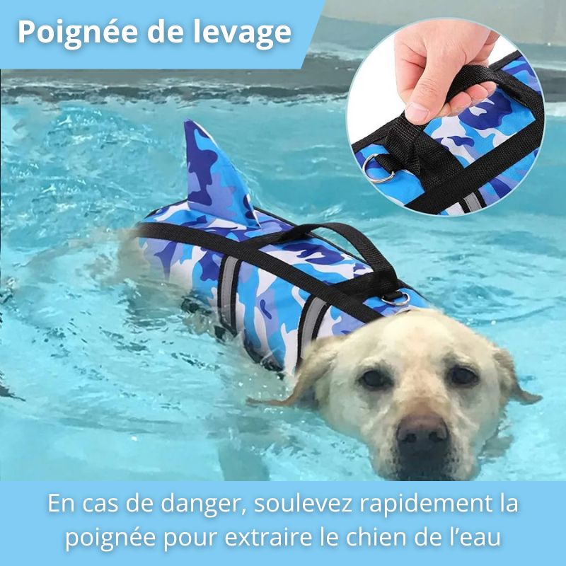 Gilet Flottant Chien Aileron