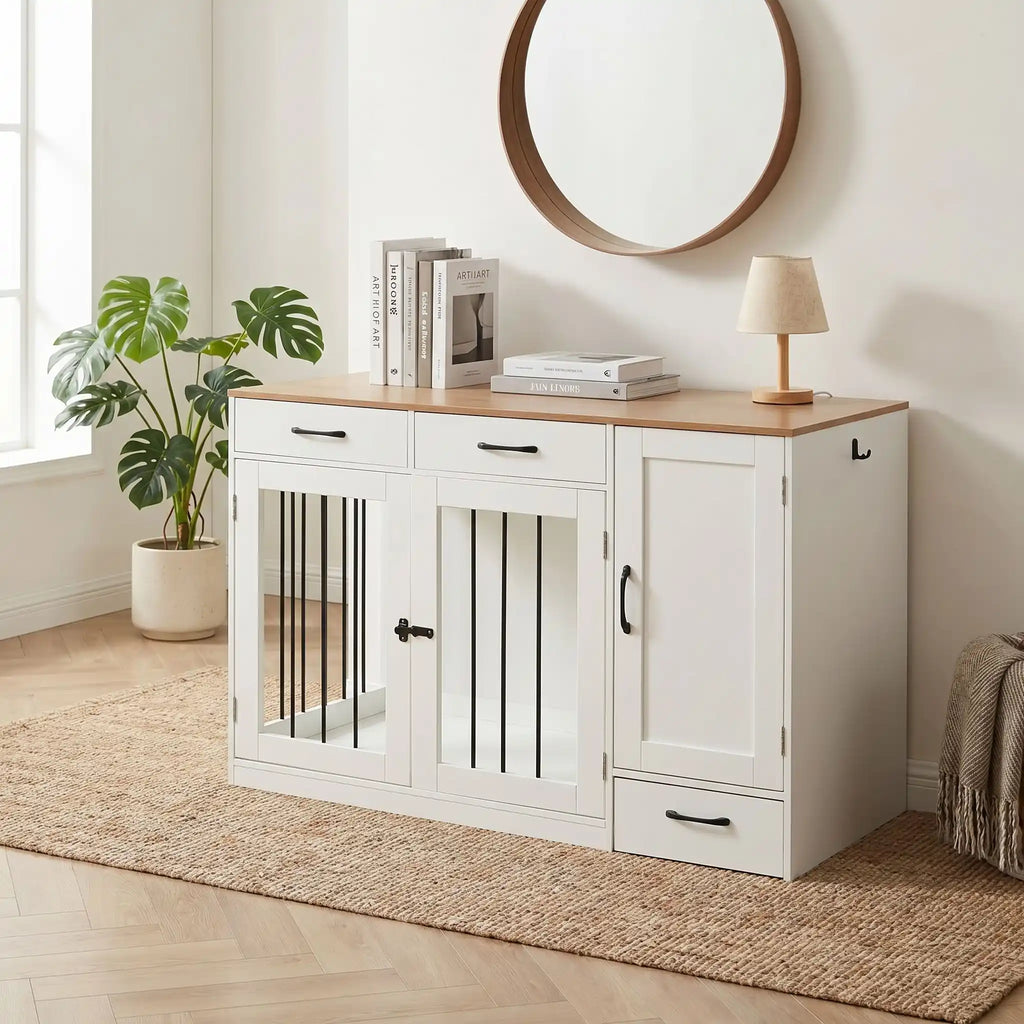 Cage meuble chien - BoisToutou™