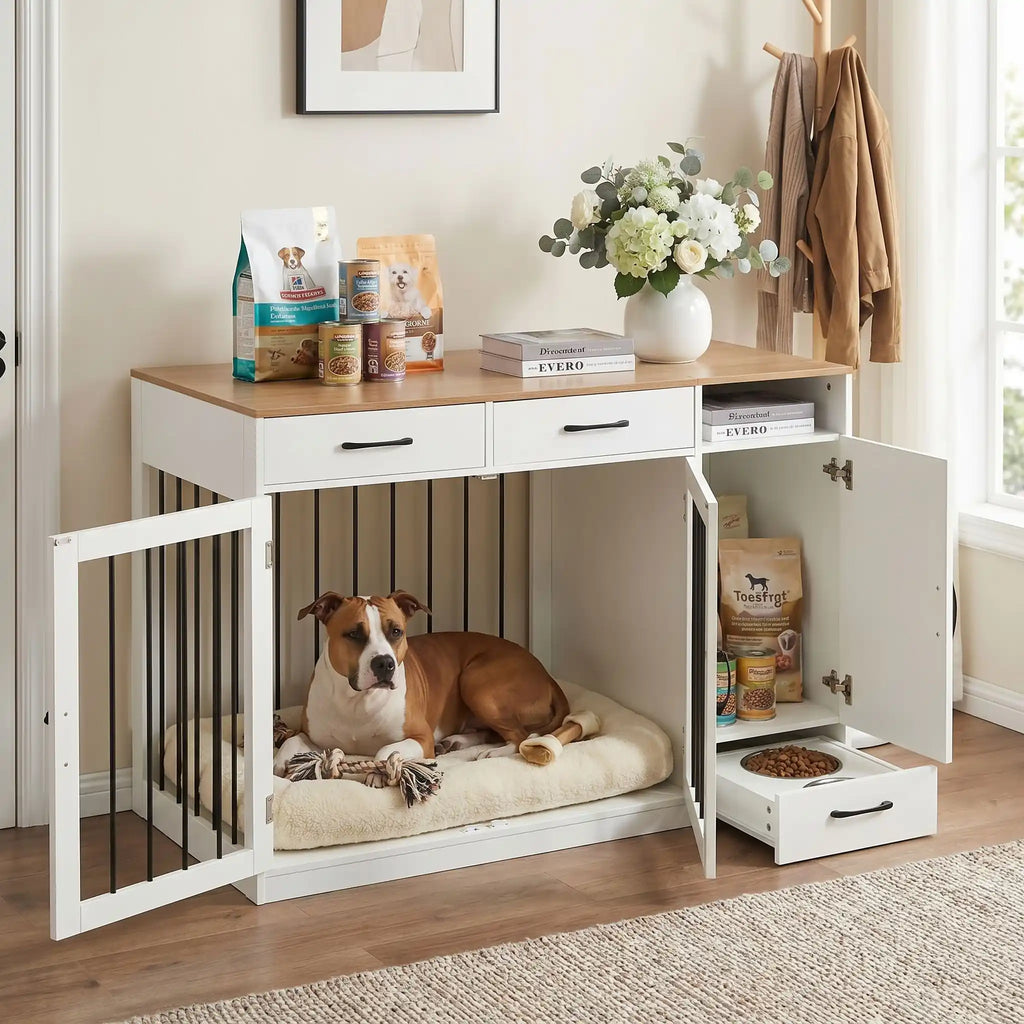 Cage meuble chien - BoisToutou™