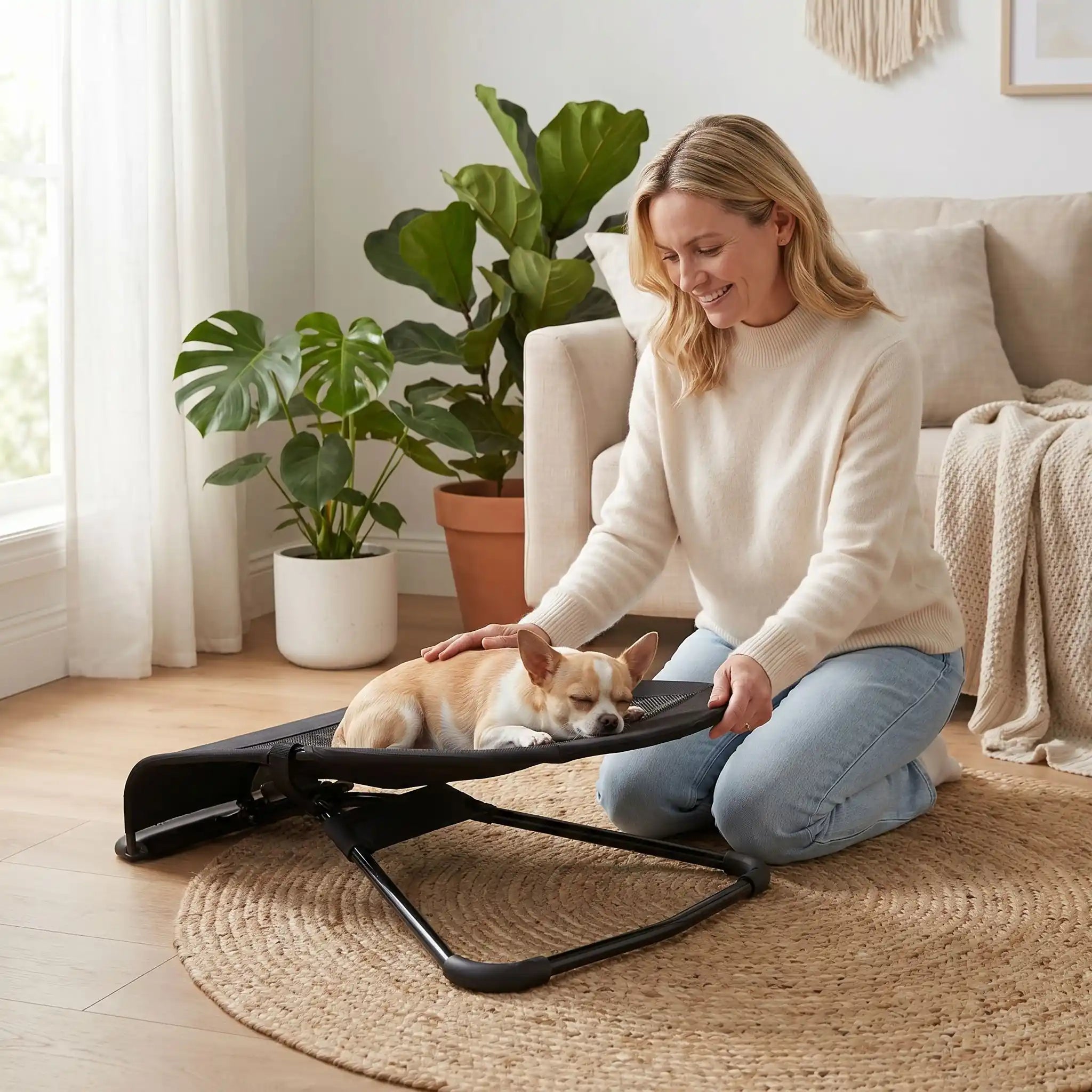 Chaise a bascule pour chien - PetitToutou™