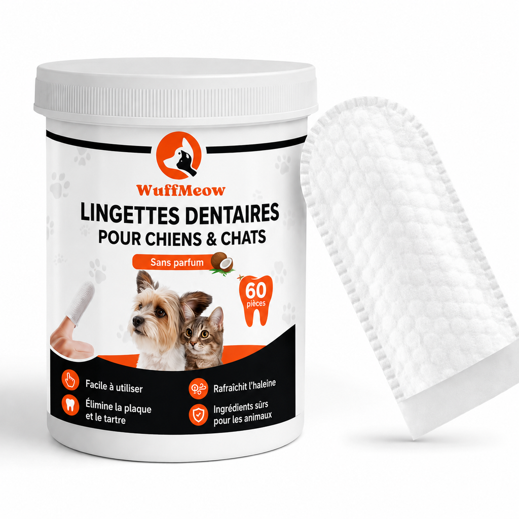 Lingettes Dentaires WuffMeow™ pour Chiens & Chats