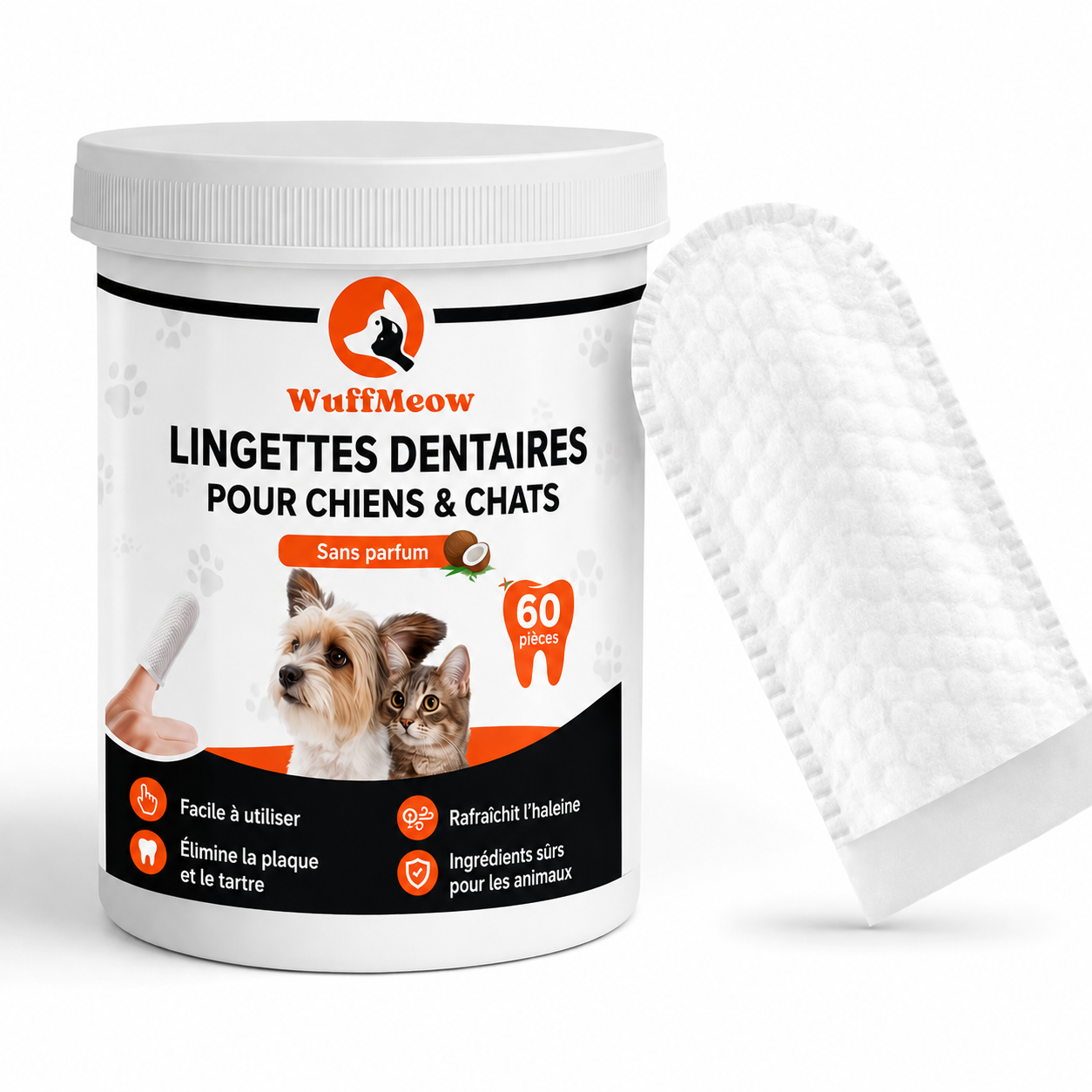 Lingettes Dentaires WuffMeow™ pour Chiens & Chats