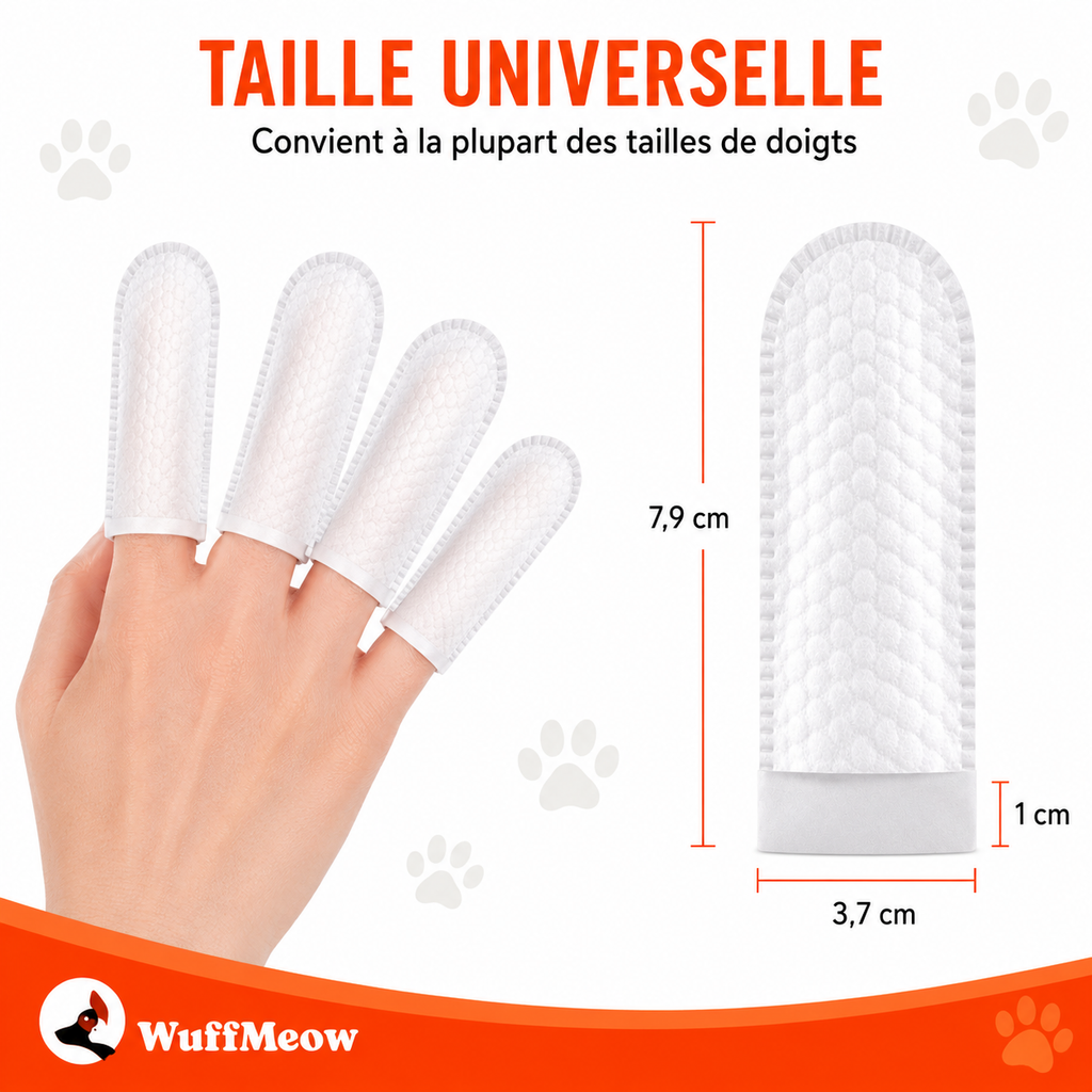 Lingettes Dentaires WuffMeow™ pour Chiens & Chats