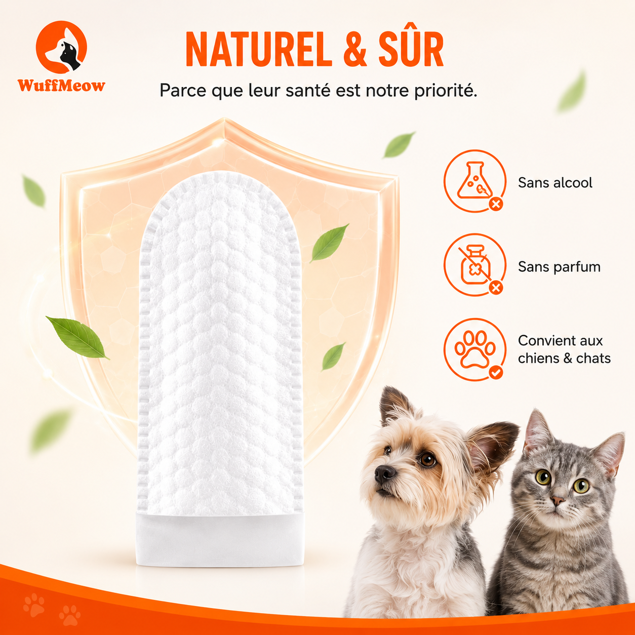 Lingettes Dentaires WuffMeow™ pour Chiens & Chats