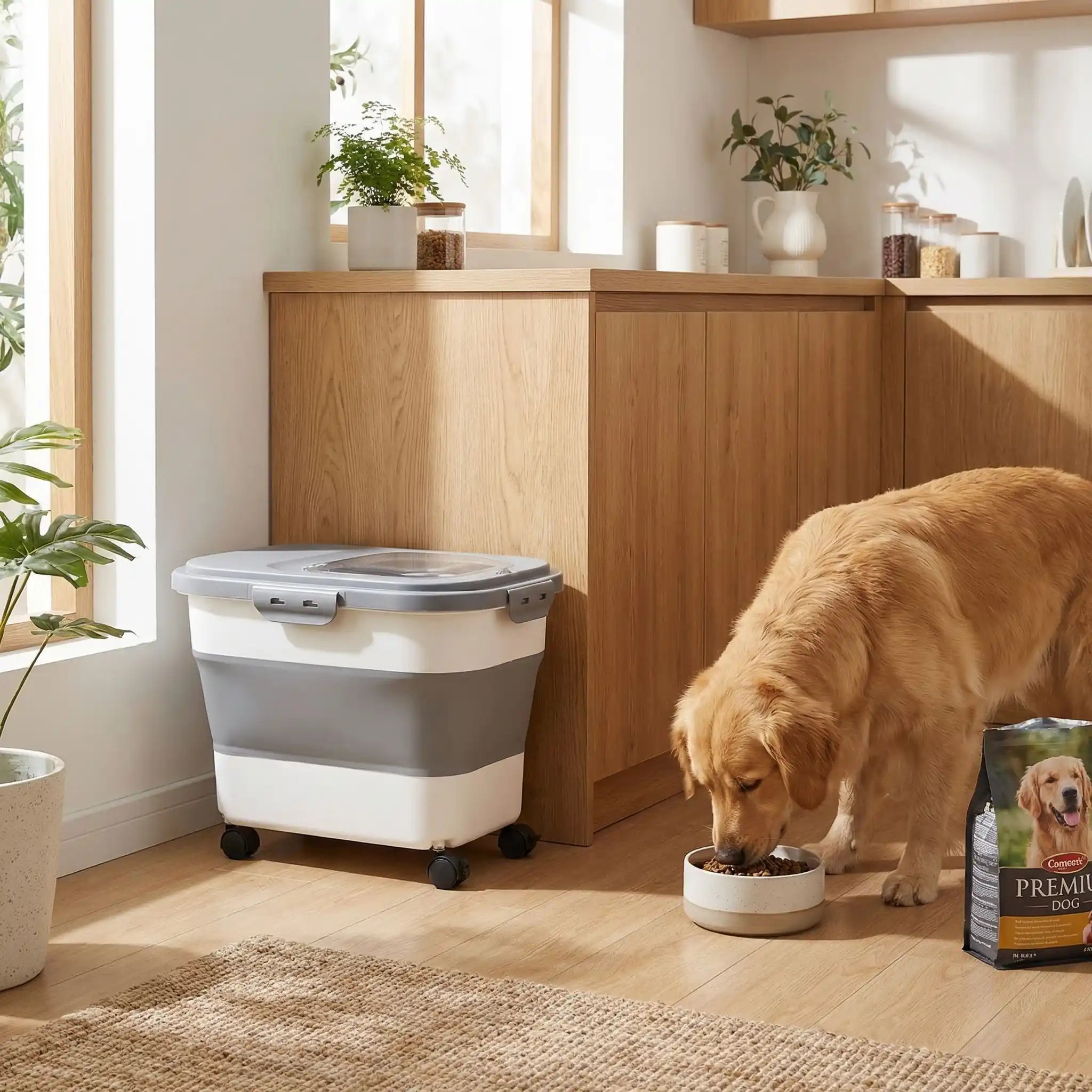Conteneur à croquettes pour chien - ConserveToutou™