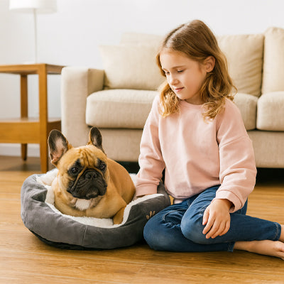 Coussin chien MiniNest™ | Panier petit chien ultra-doux