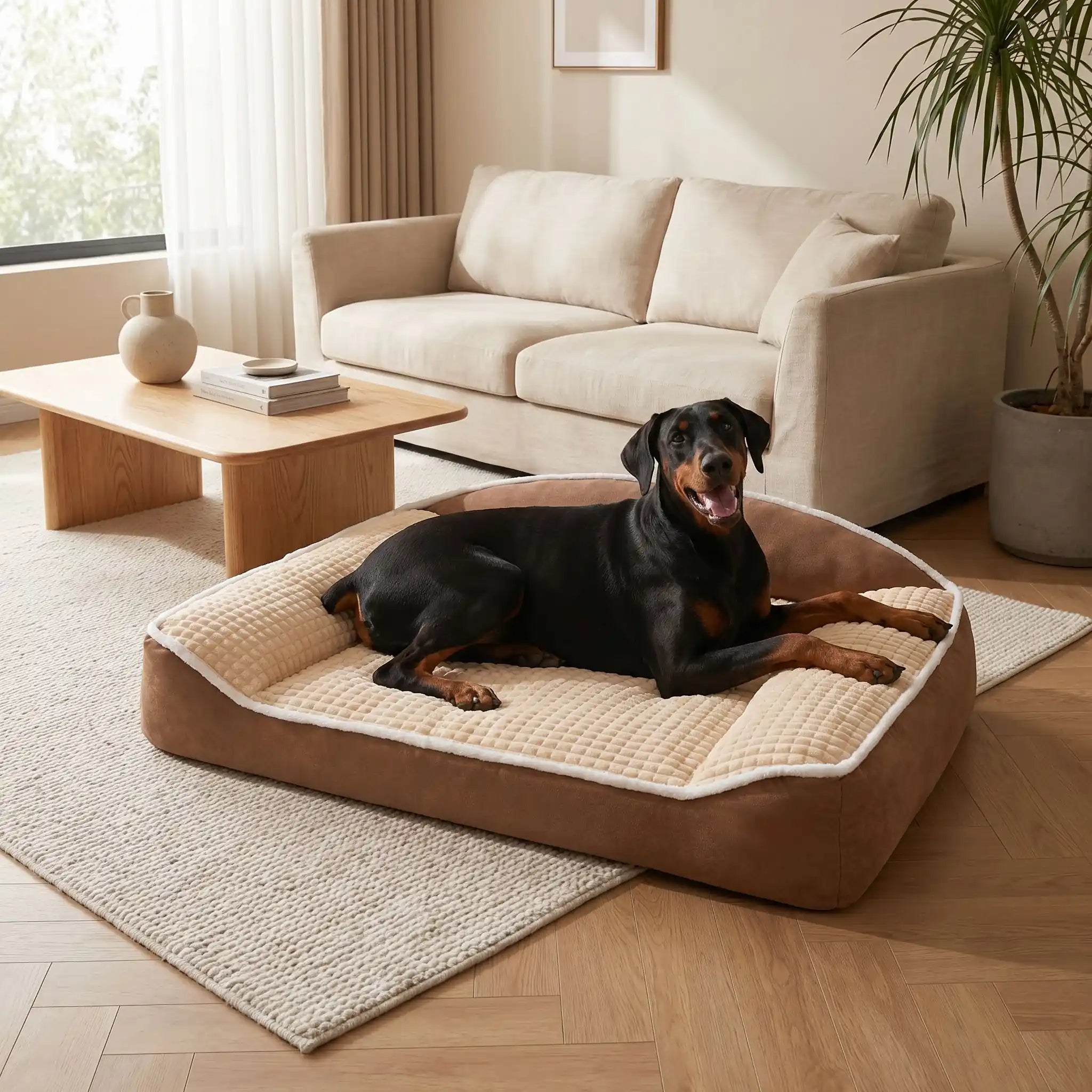 Coussin chien XXL déhoussable - ErgonomiqueToutou™
