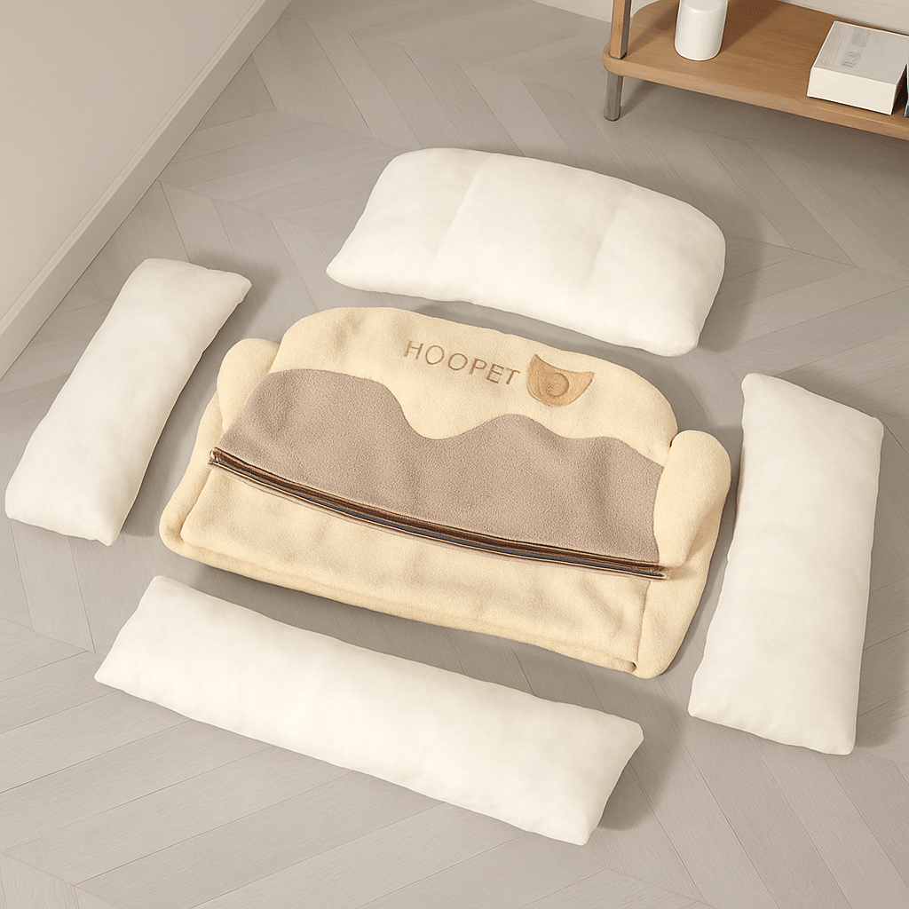 Coussin déhoussable pour chien - PanierToutou™