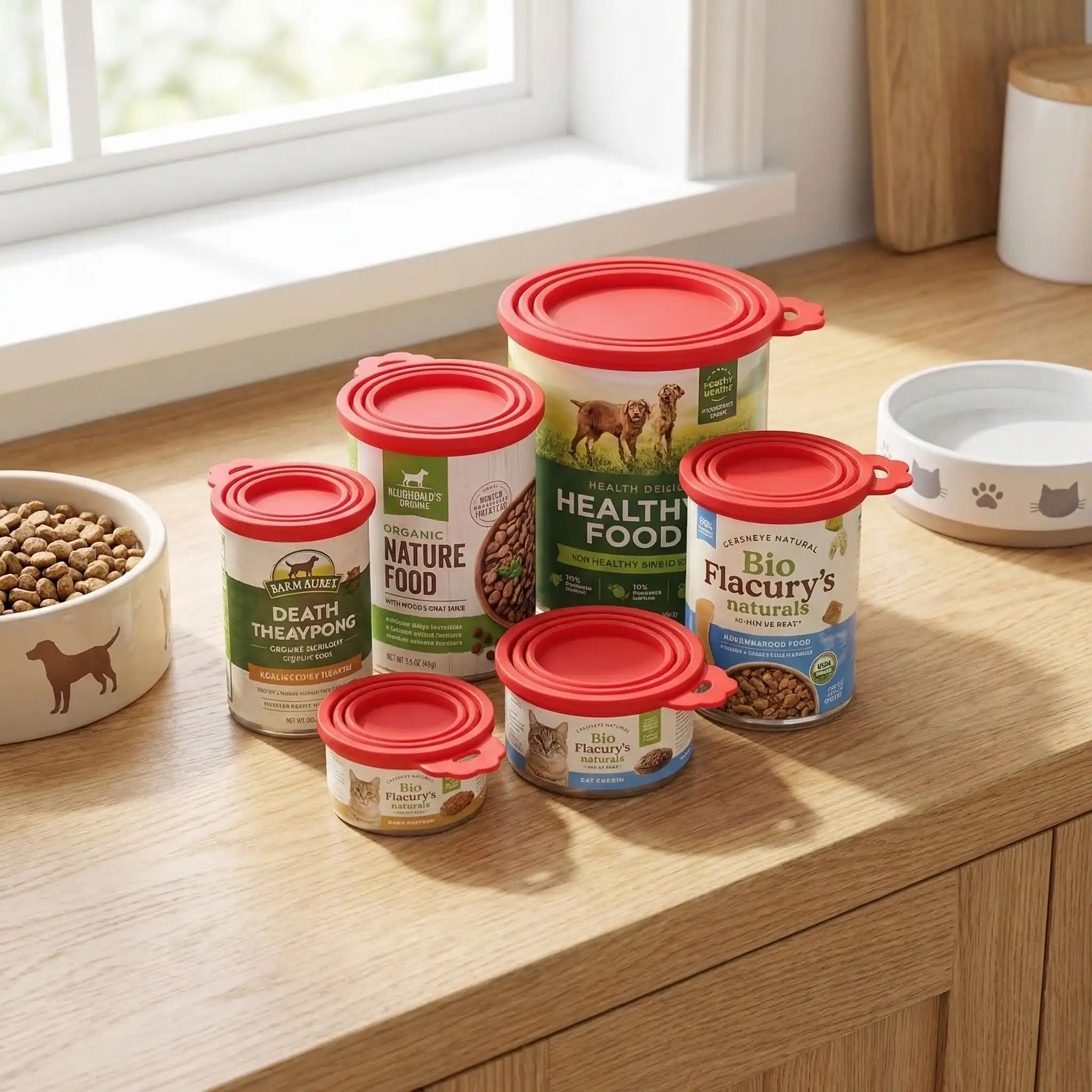 Couvercles pour boite de conserve (Lot de 5) - CouvreToutou™