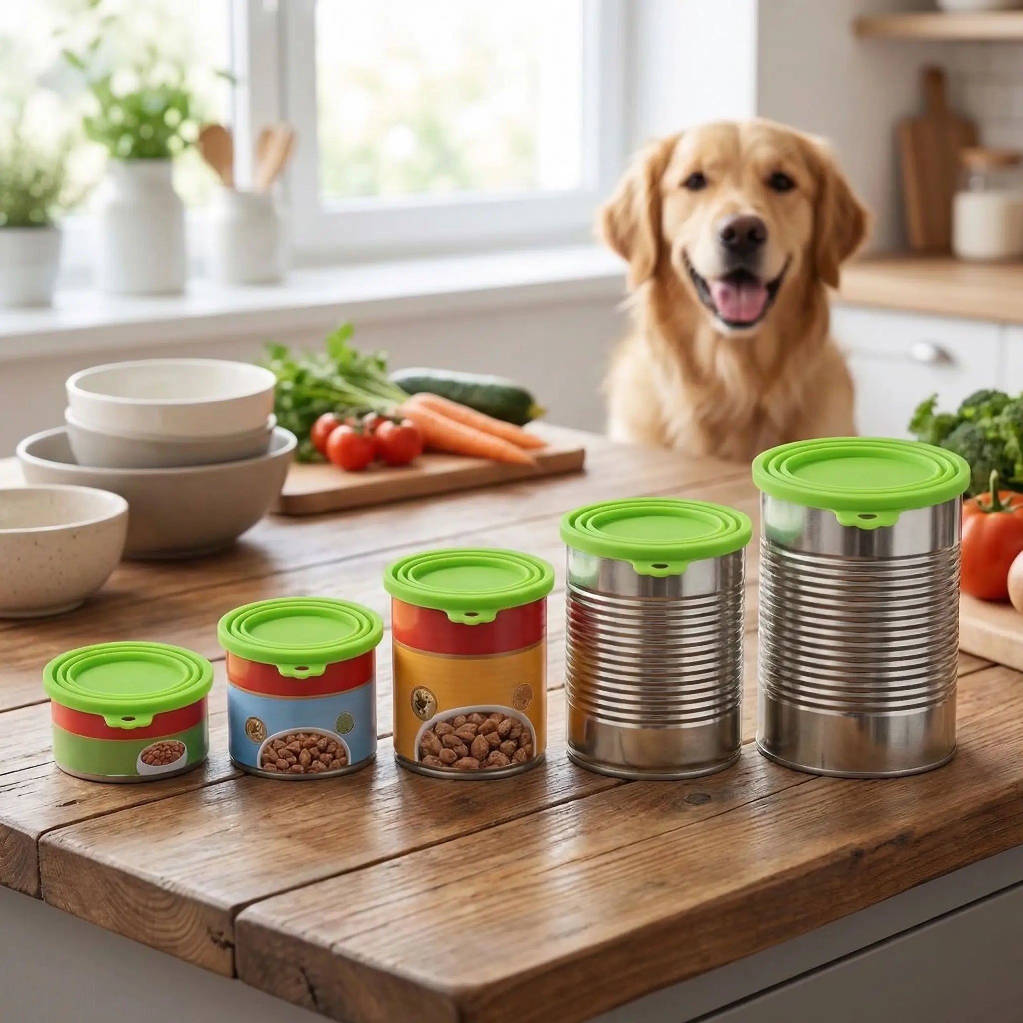 Couvercles pour boite de conserve (Lot de 5) - CouvreToutou™