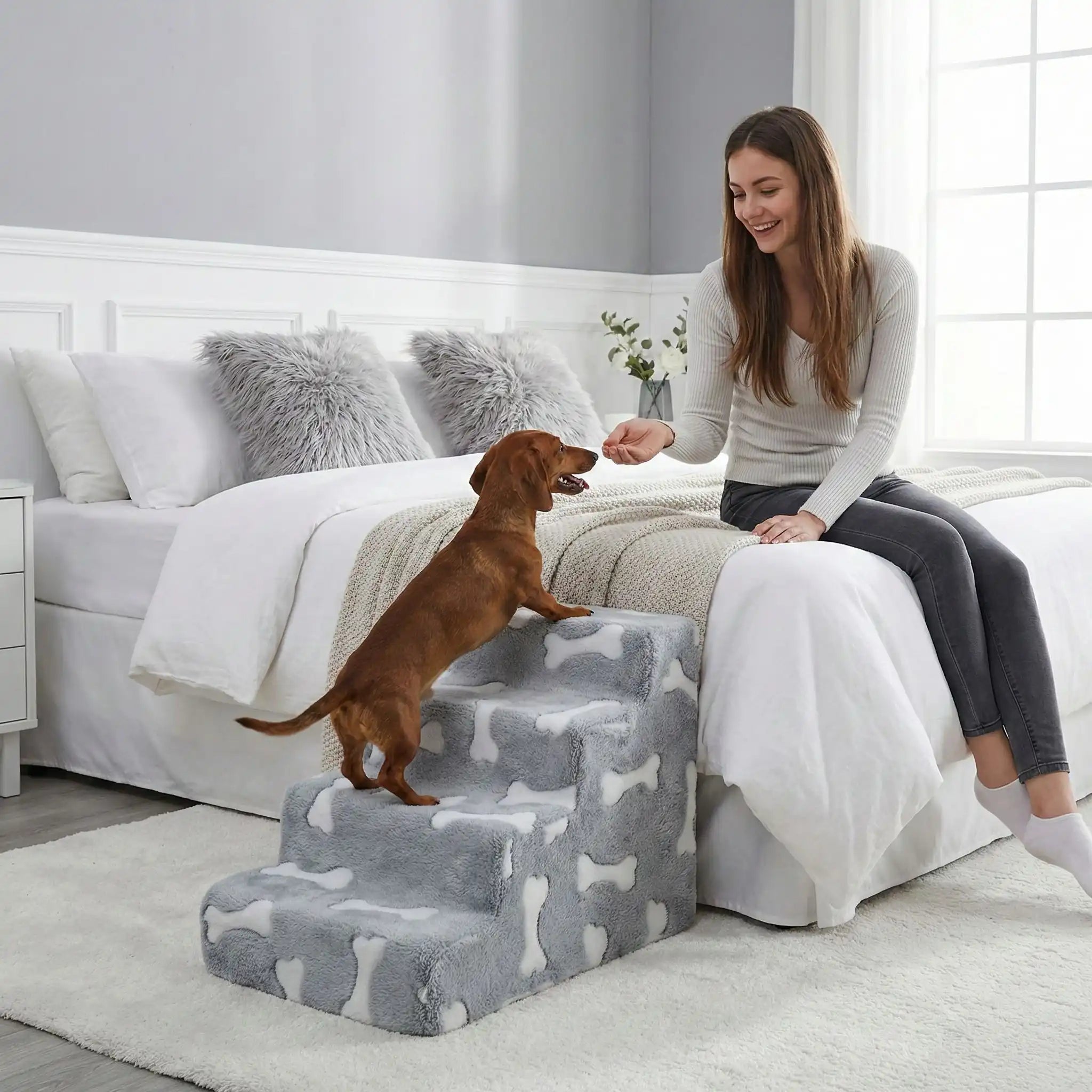 Escalier mousse pour chien - SécuritéToutou™