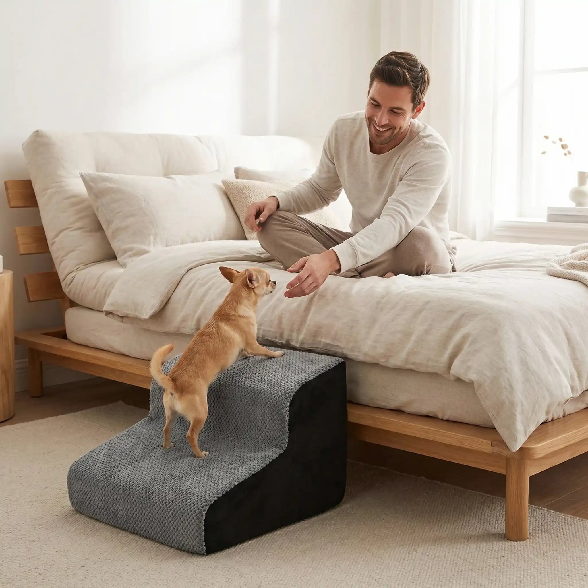 Escalier mousse pour chien - PetitToutou™