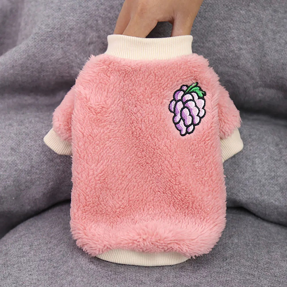 Pull Polaire à Broderie Chien