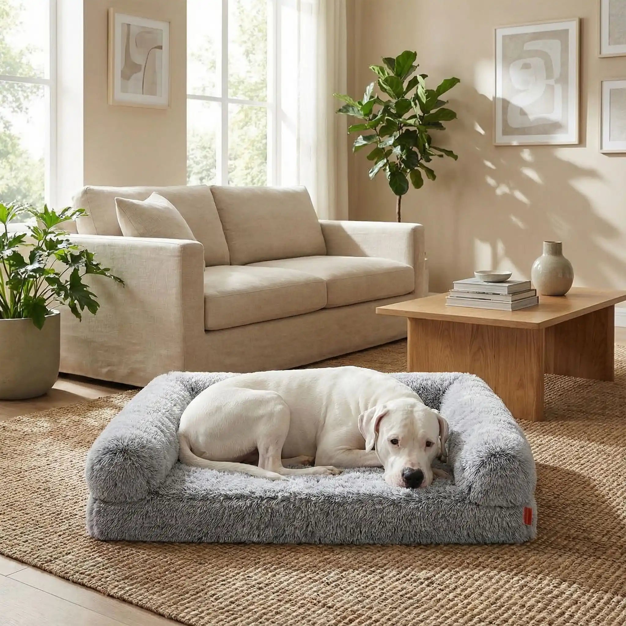 Lit canapé orthopédique pour chien - DehoussableToutou™