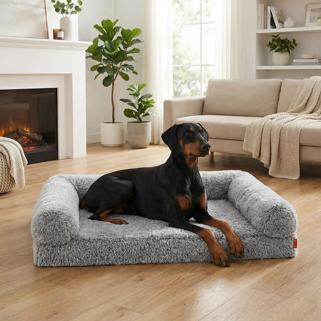 Lit canapé orthopédique pour chien - DehoussableToutou™