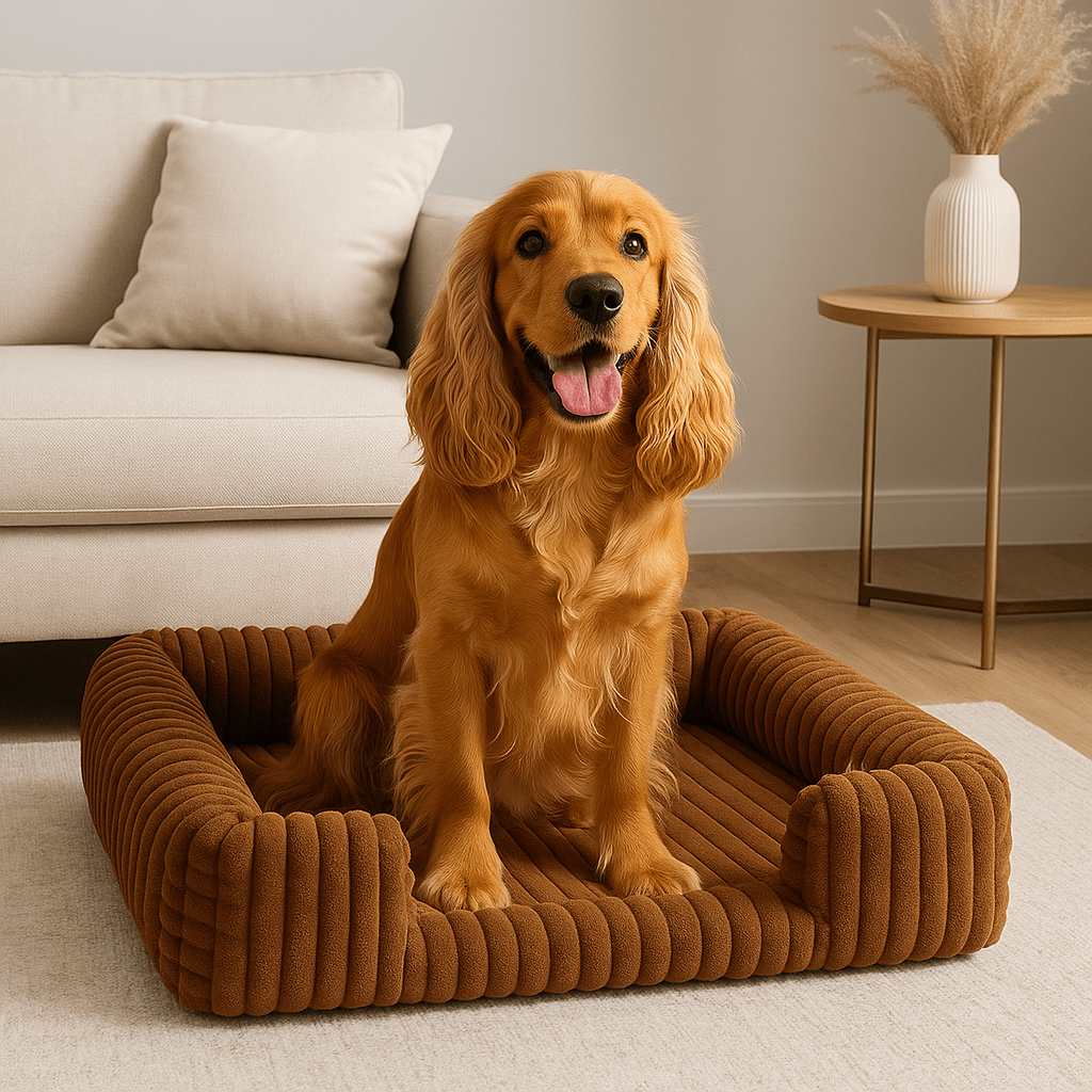 Lit canapé orthopédique pour chien - DéhoussableToutou™
