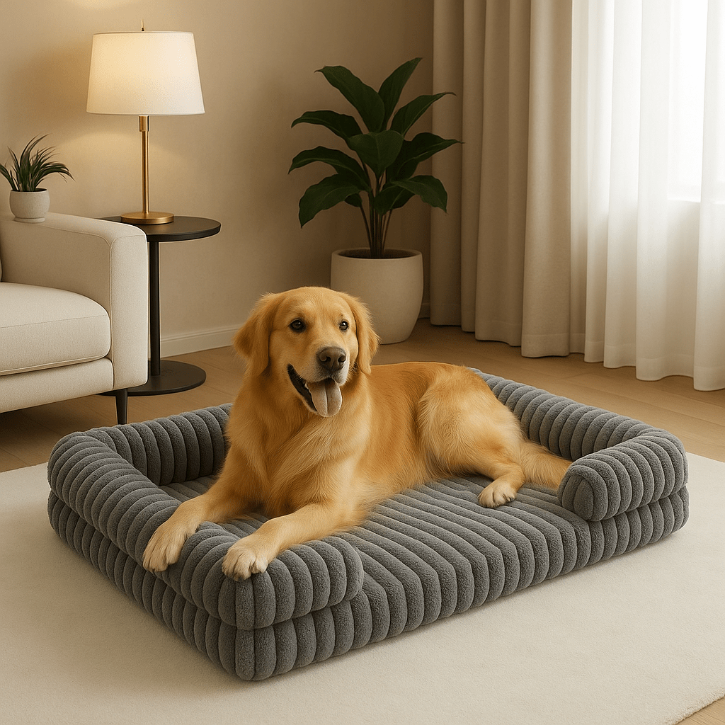 Lit canapé orthopédique pour chien - DéhoussableToutou™