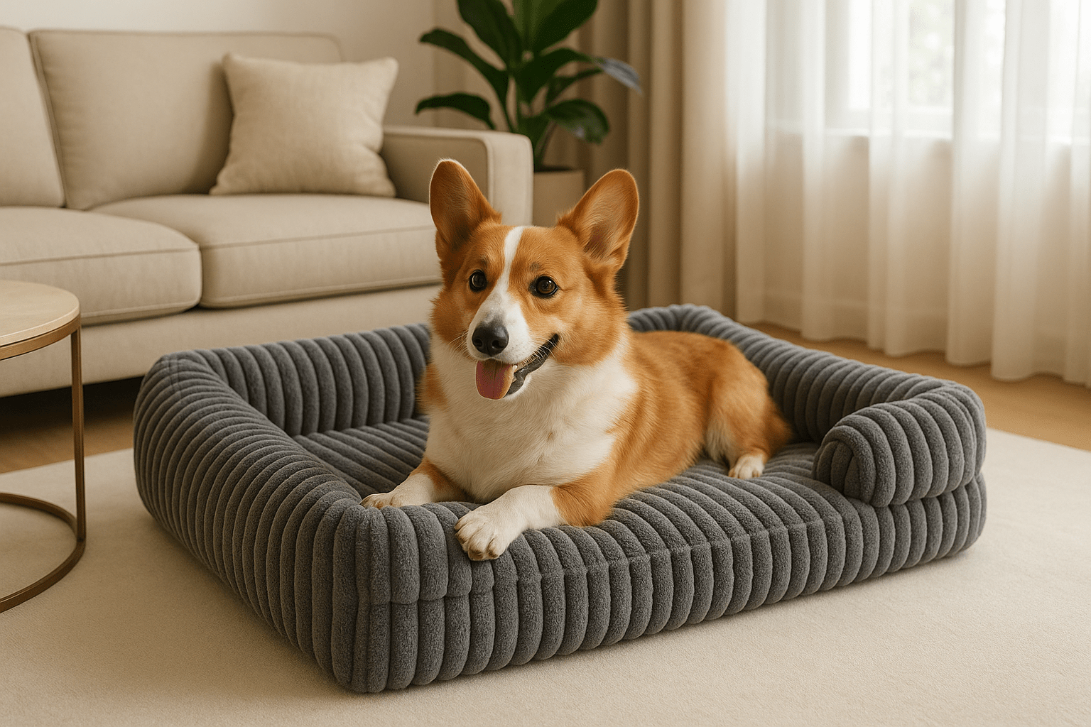 Lit canapé orthopédique pour chien - DéhoussableToutou™