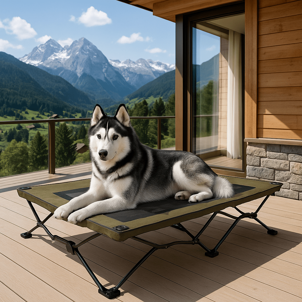 Lit de camp pour chiens - PliableToutou™