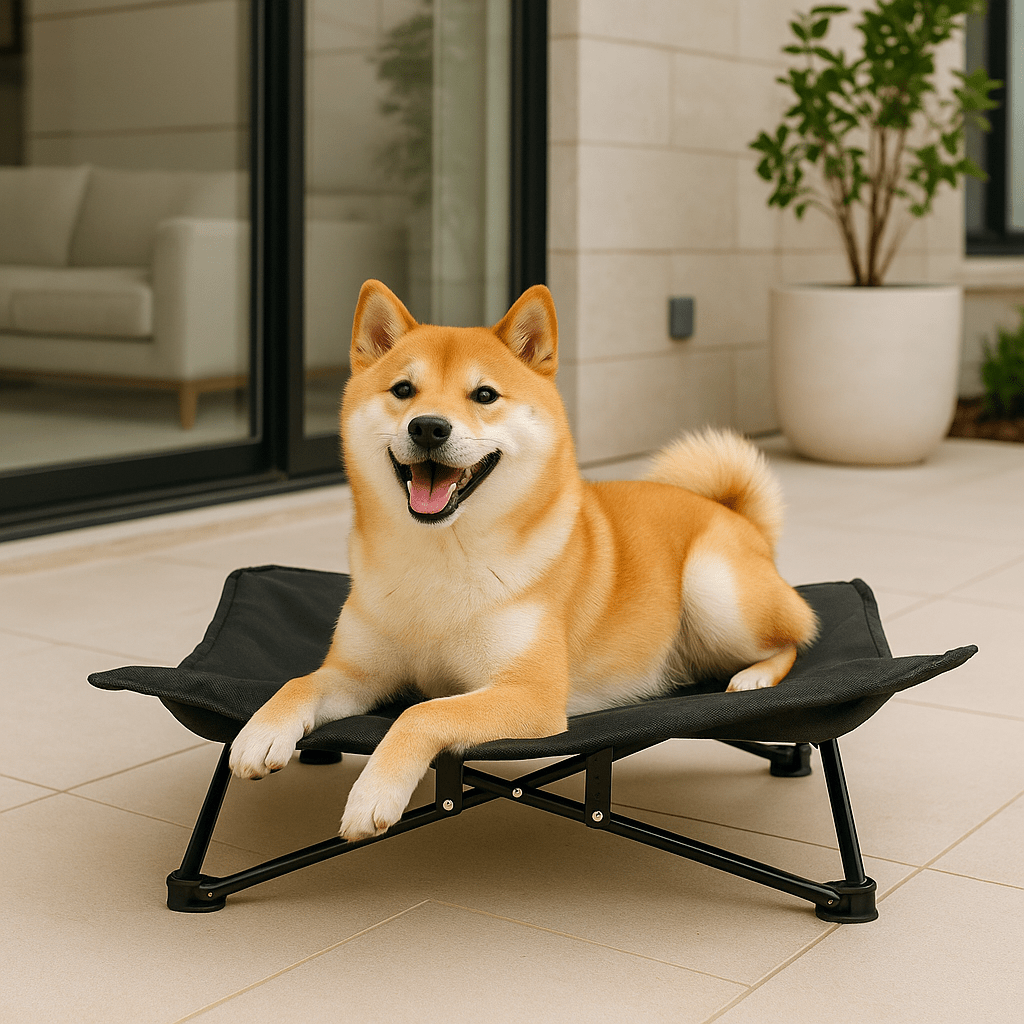 Lit de camping pour chien - PliableToutou™