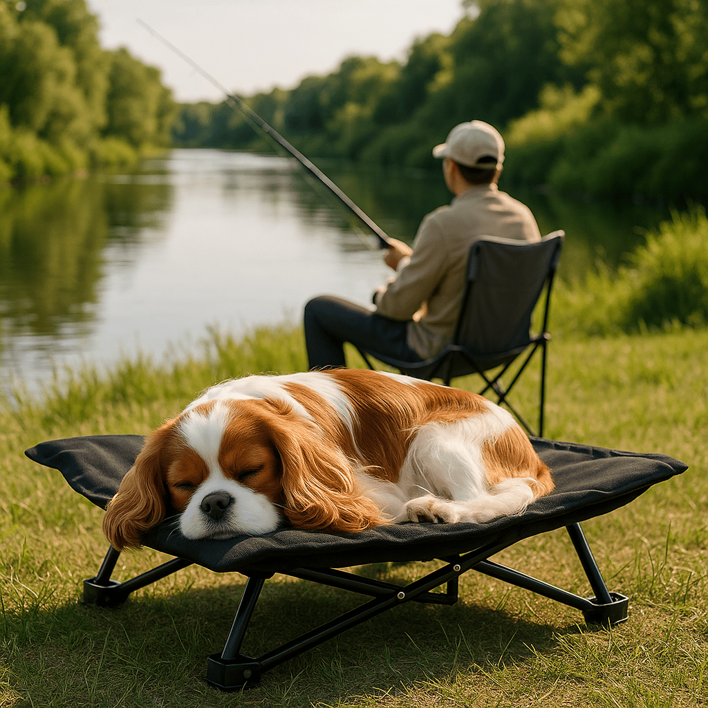 Lit de camping pour chien - PliableToutou™