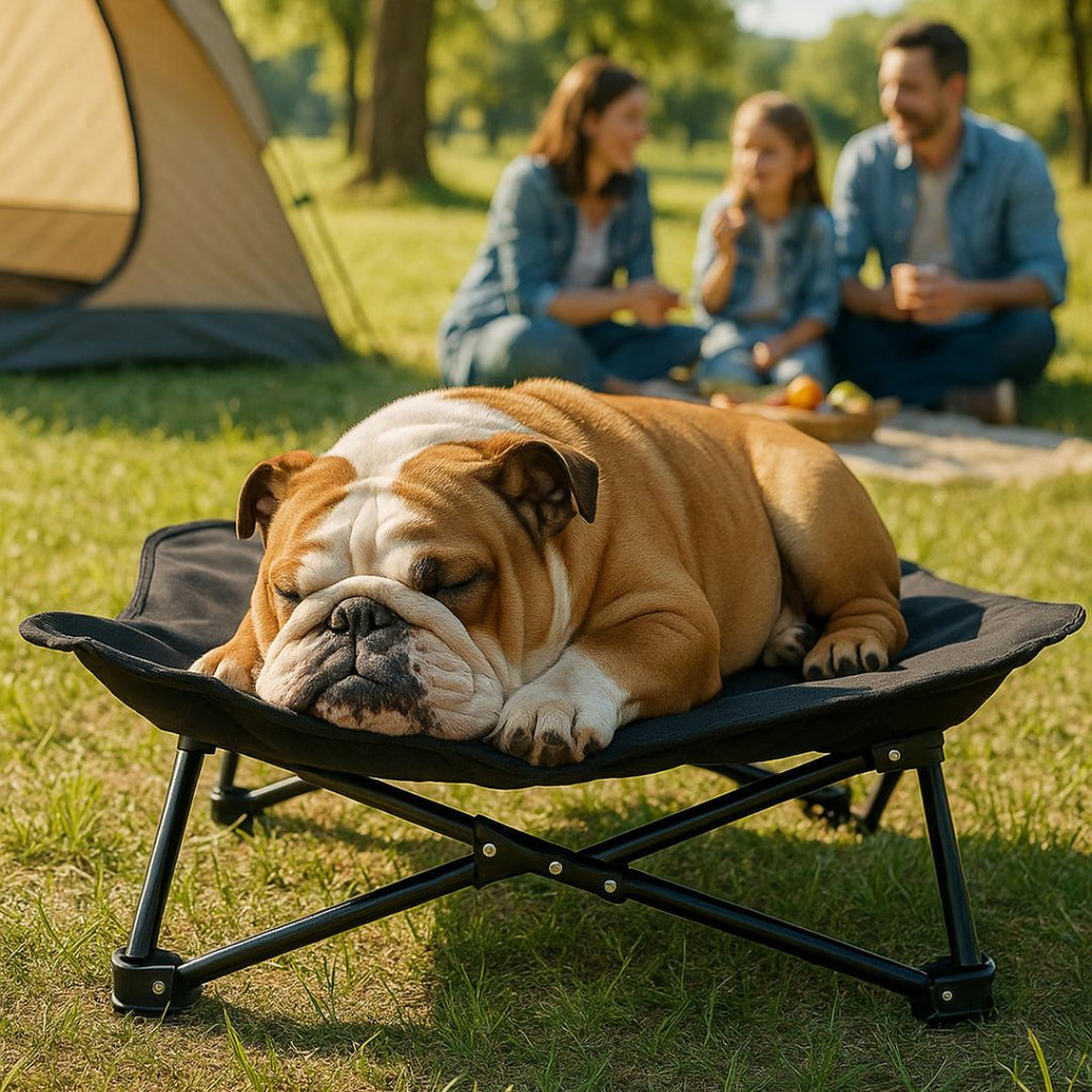 Lit de camping pour chien - PliableToutou™