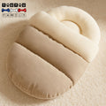 Lit-petit-chien-chiot-beige-lavable en machine-antidérapant- épais et rembourré entourant comme un sac de couchage avec couverture chaud et douillet 100% coton haute densité