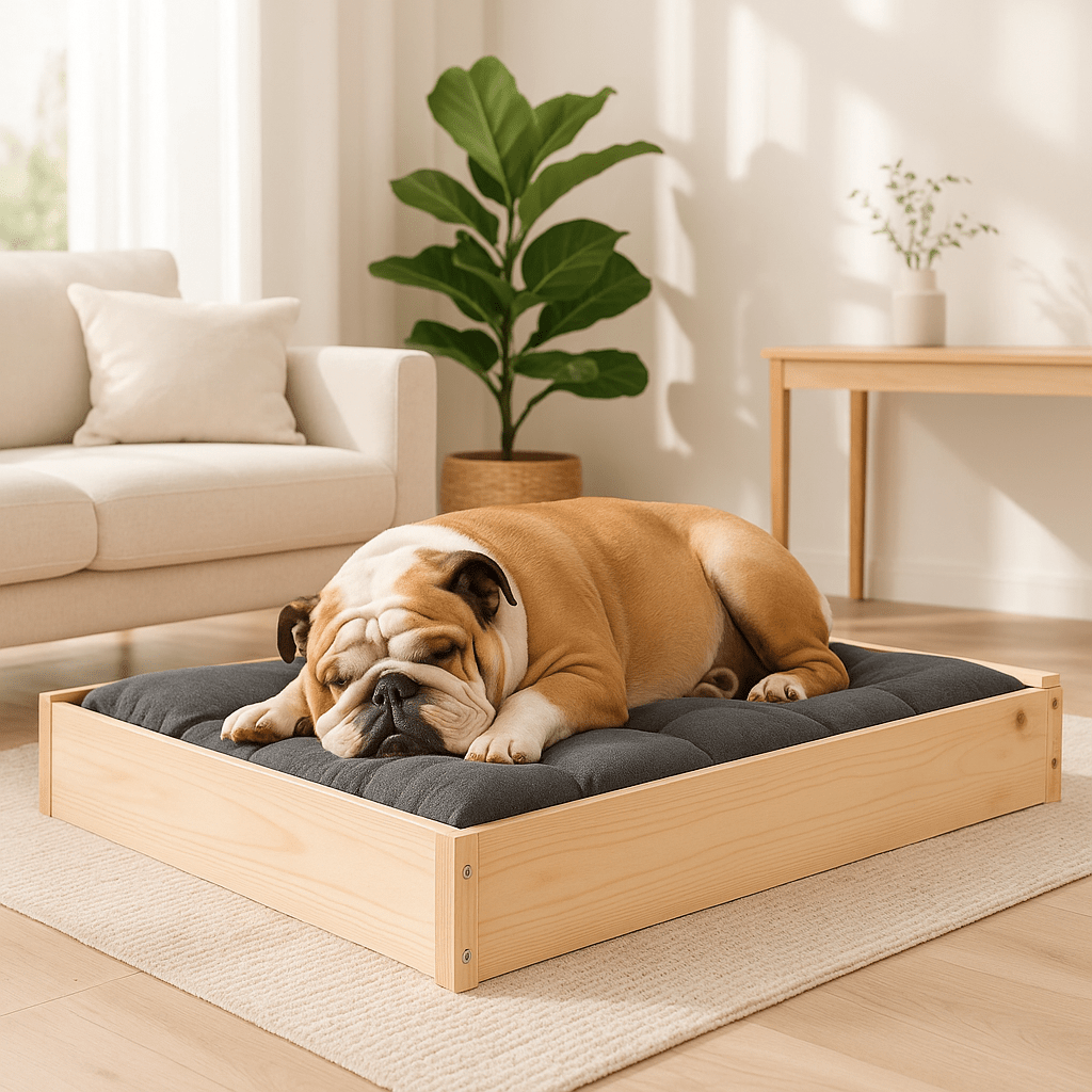 Lit pour chien surélevé -BoisToutou™