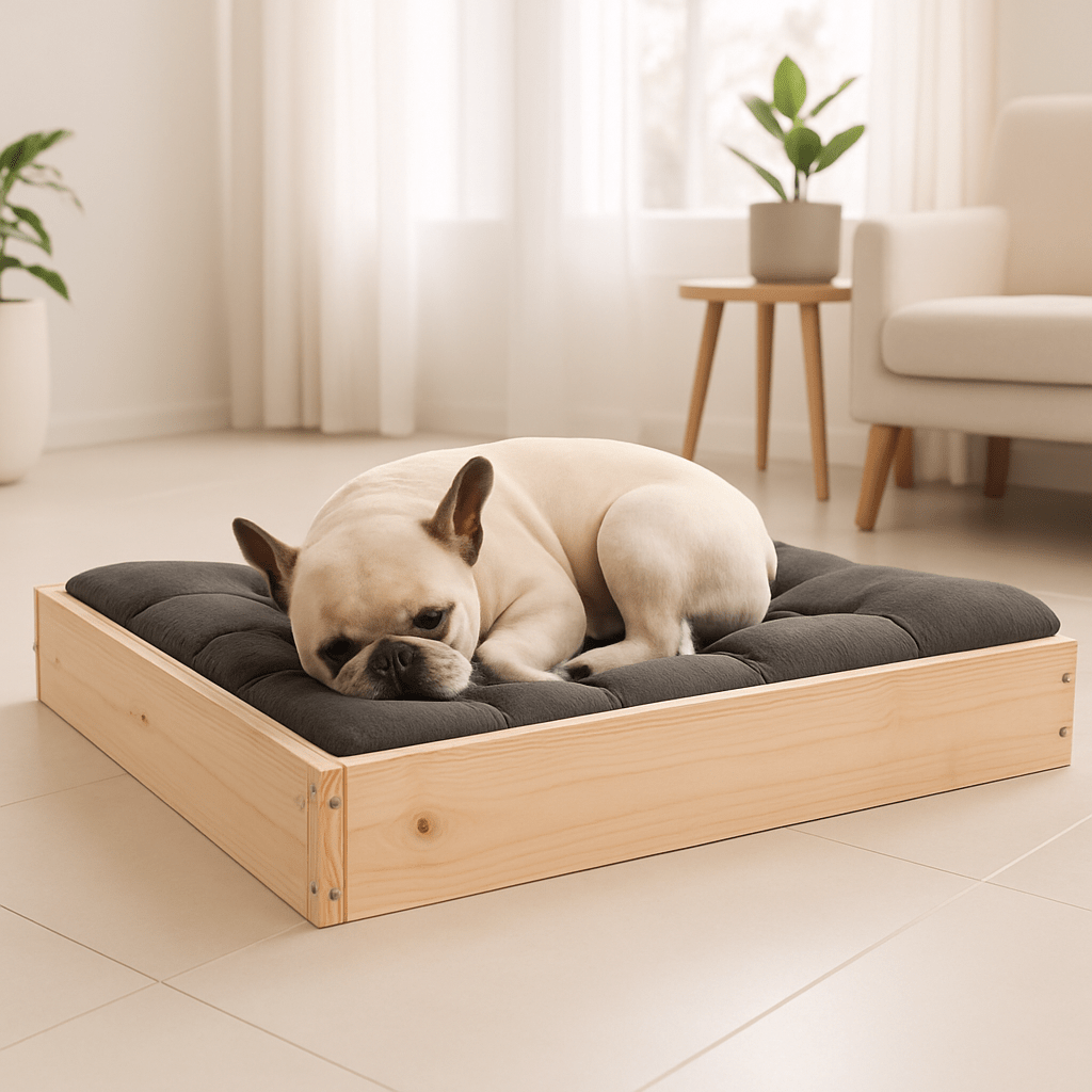 Lit pour chien surélevé -BoisToutou™