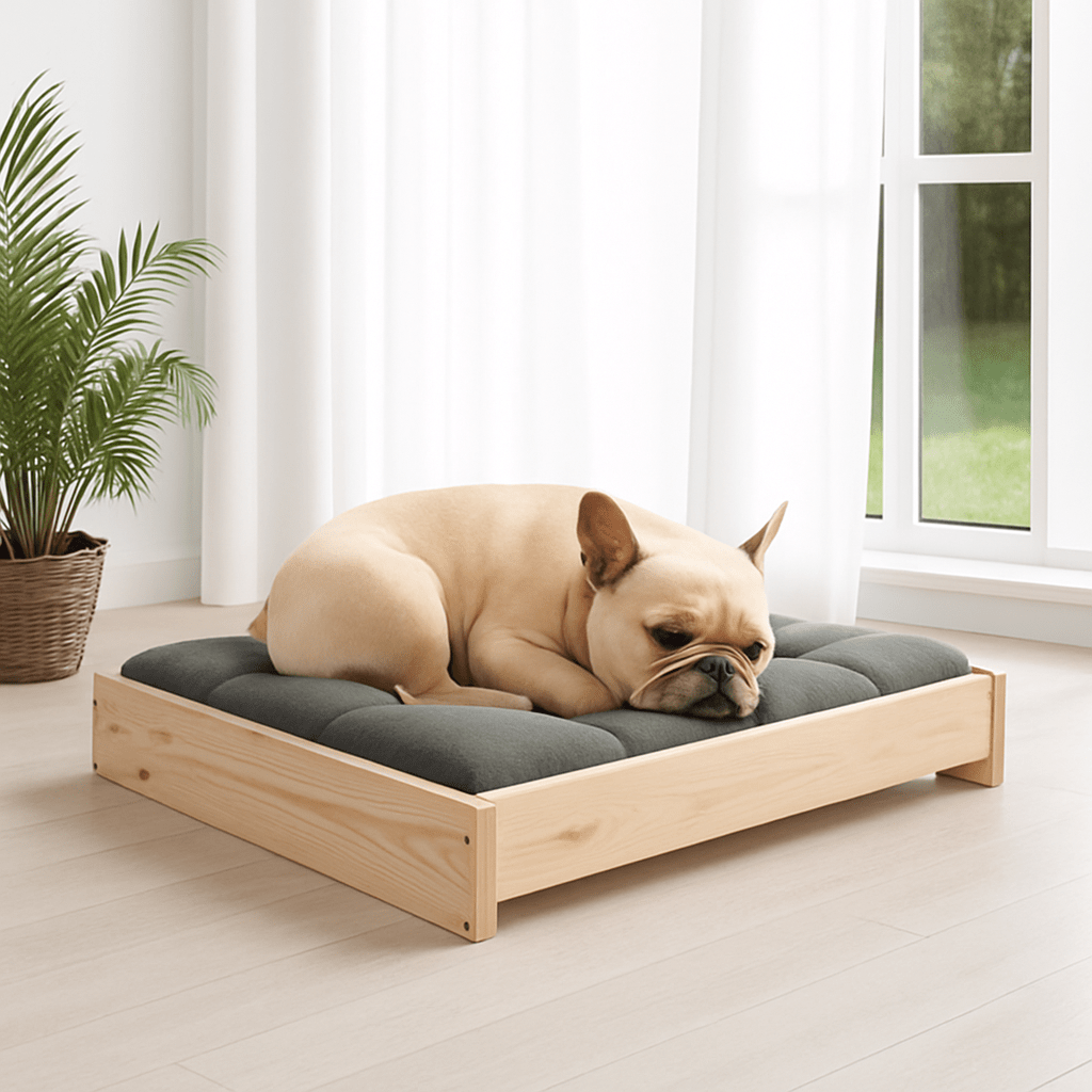 Lit pour chien surélevé -BoisToutou™