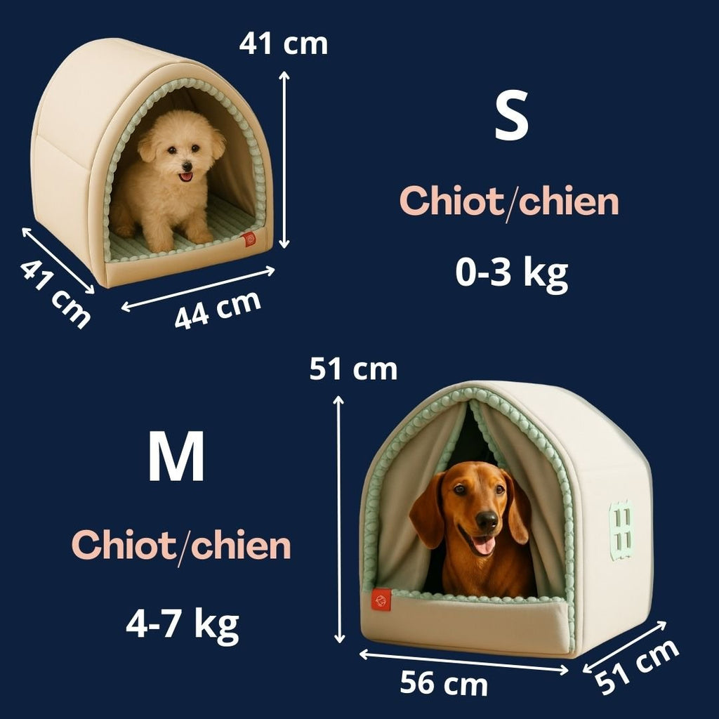 Maison chien intérieur - PetitToutou™