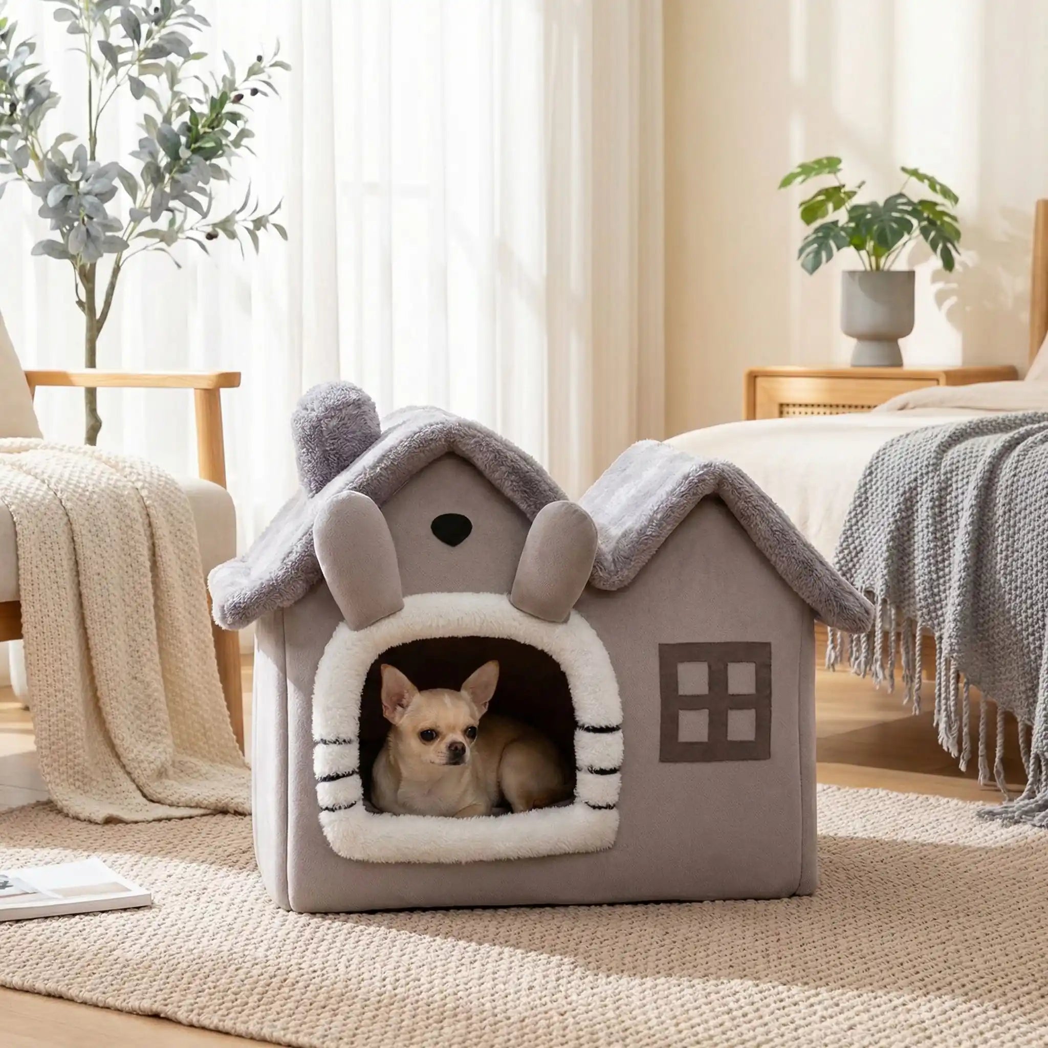 Maison pour chien intérieur - PliableToutou™