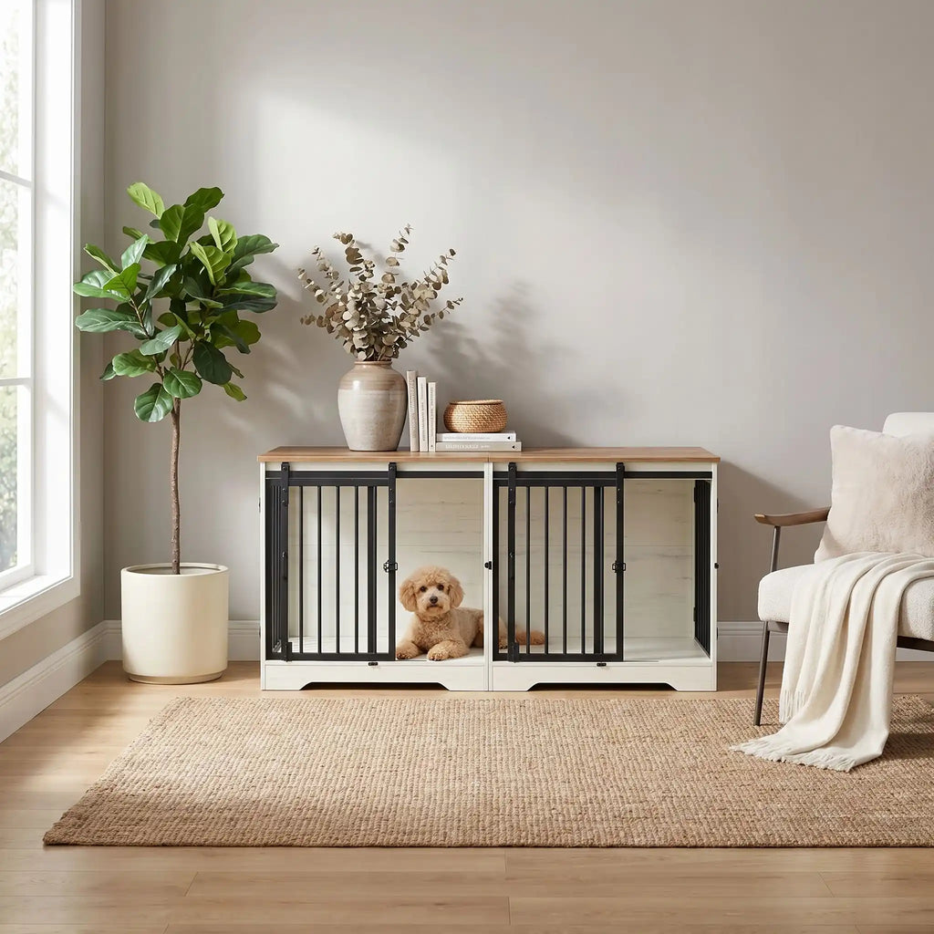 Meuble cage chien - DoubleToutou™