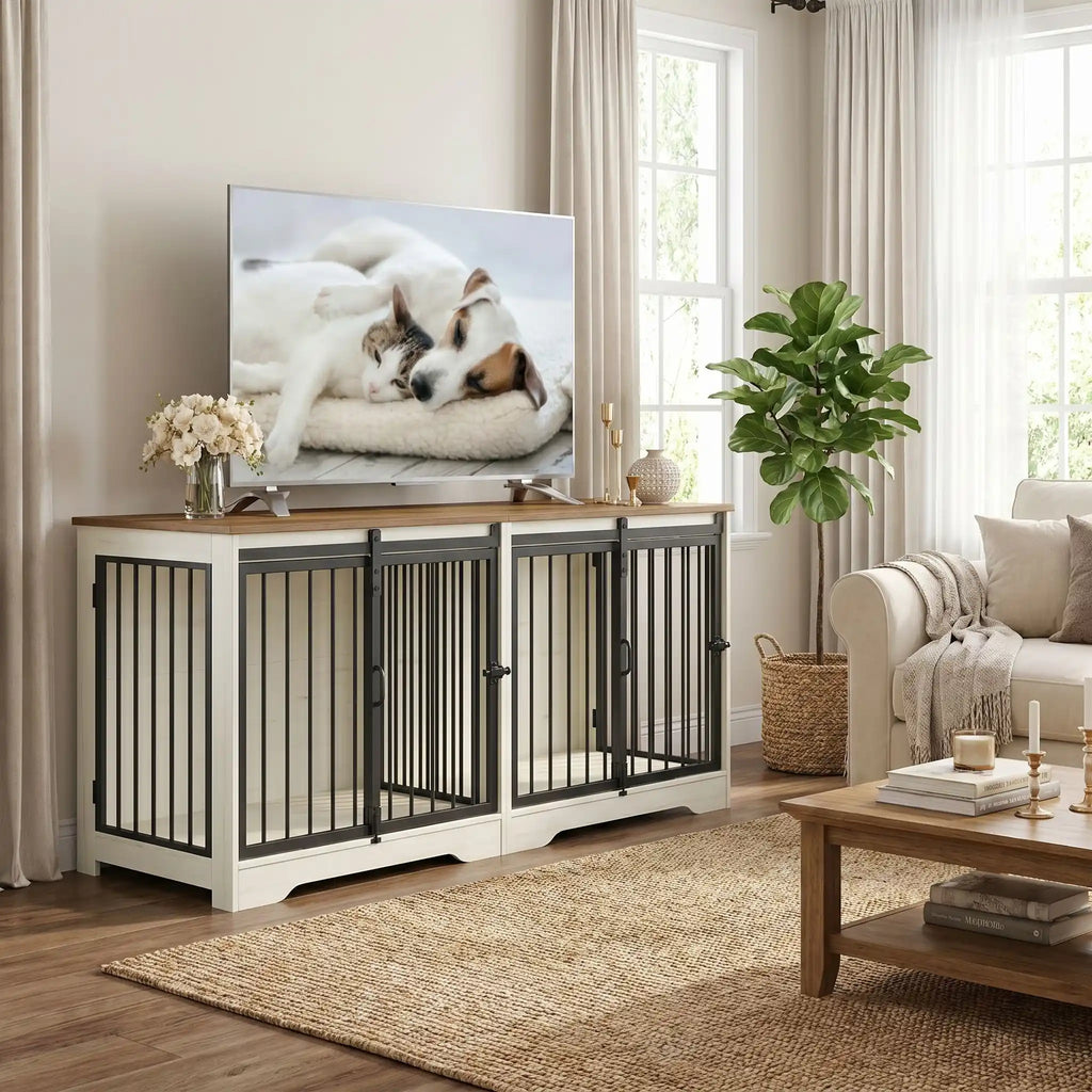 Meuble cage chien - DoubleToutou™