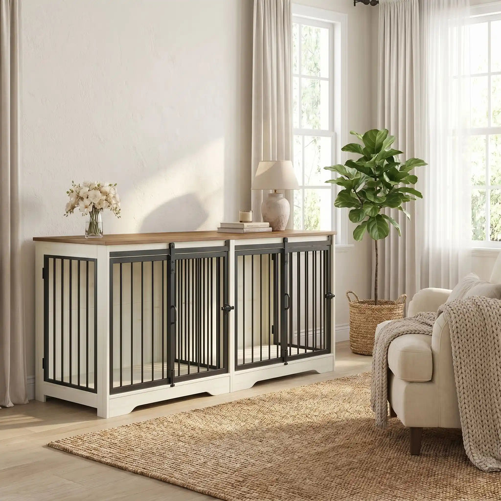 Meuble cage chien - DoubleToutou™