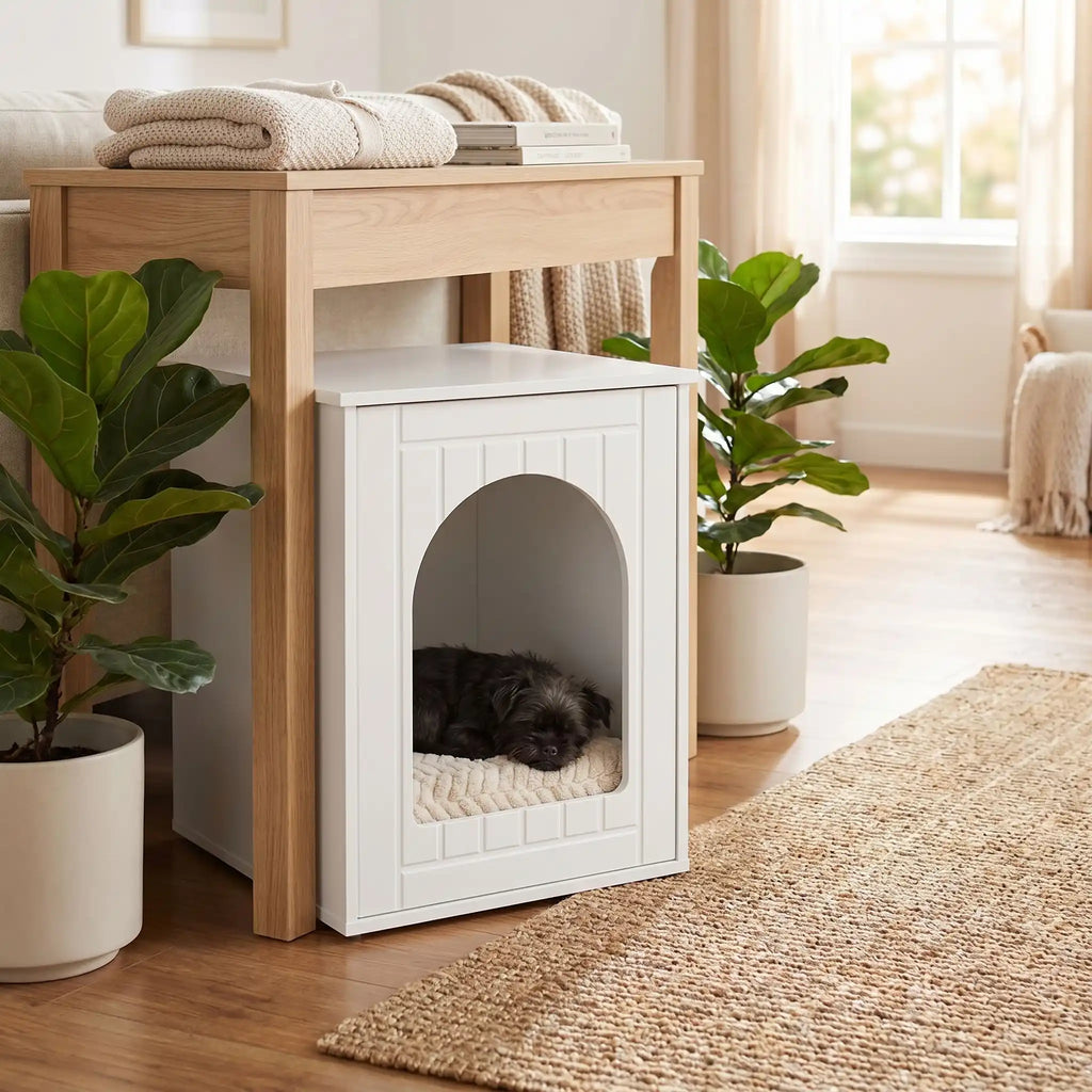 Meuble niche chien intérieur - PetitToutou™