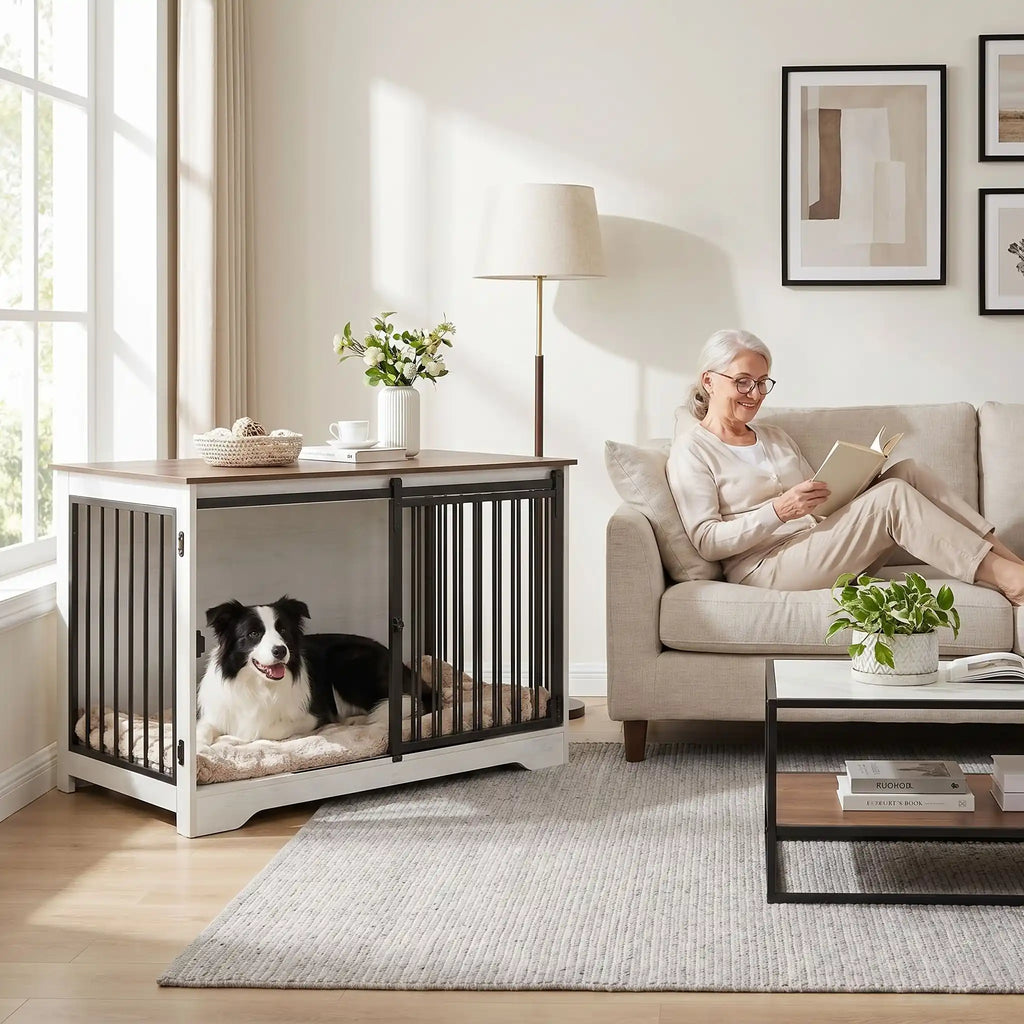 Meuble niche chien interieur - CageToutou™