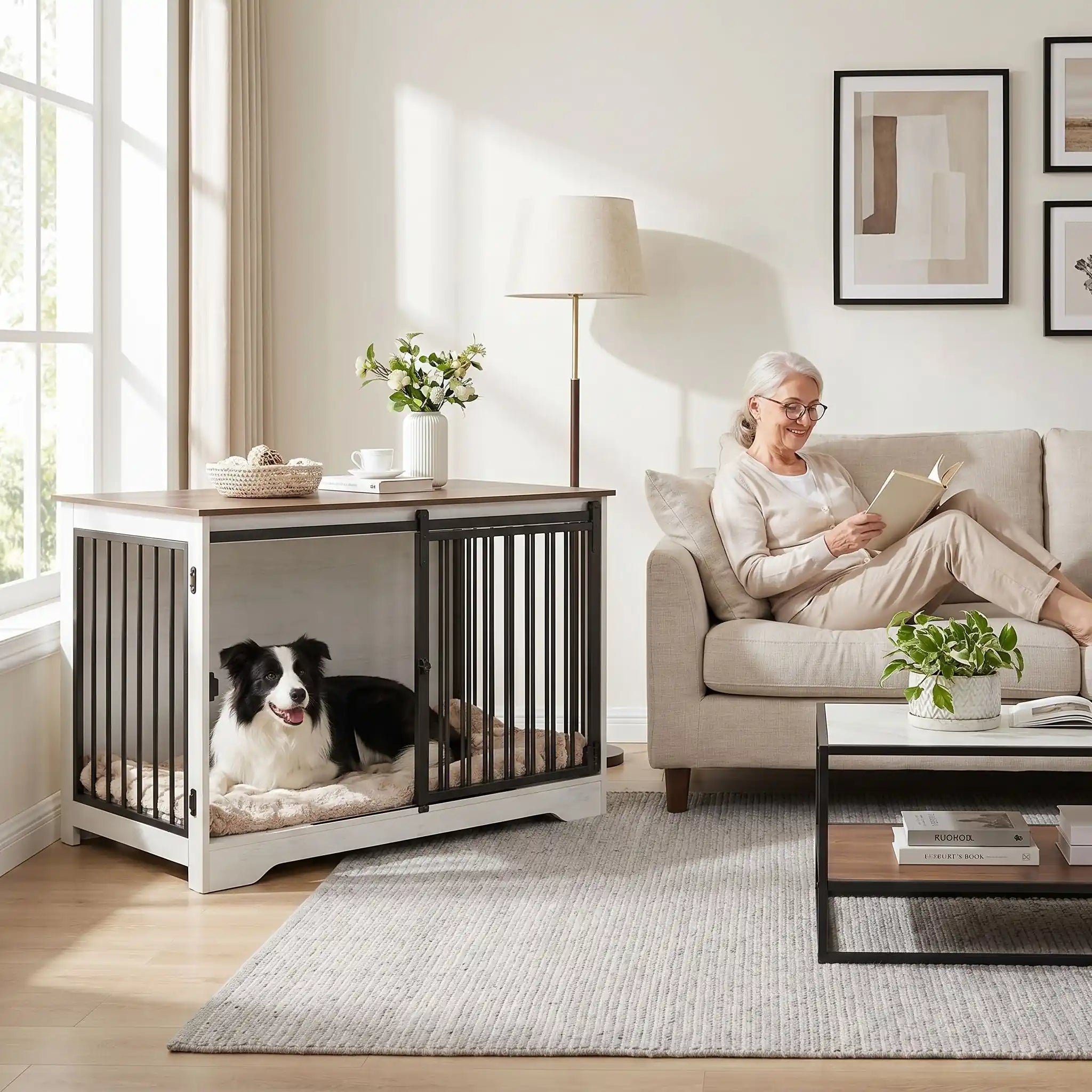 Meuble niche chien interieur - CageToutou™