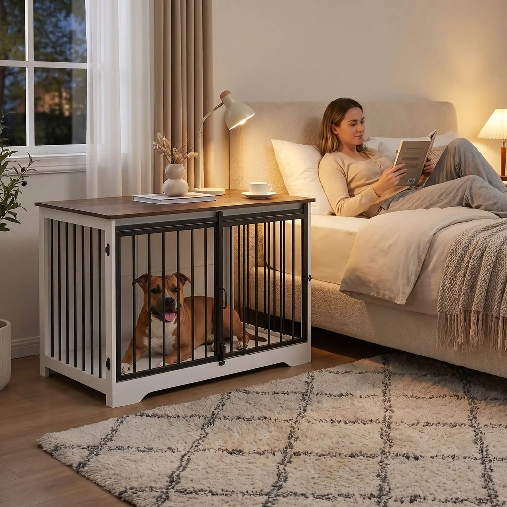 Meuble niche chien interieur - CageToutou™