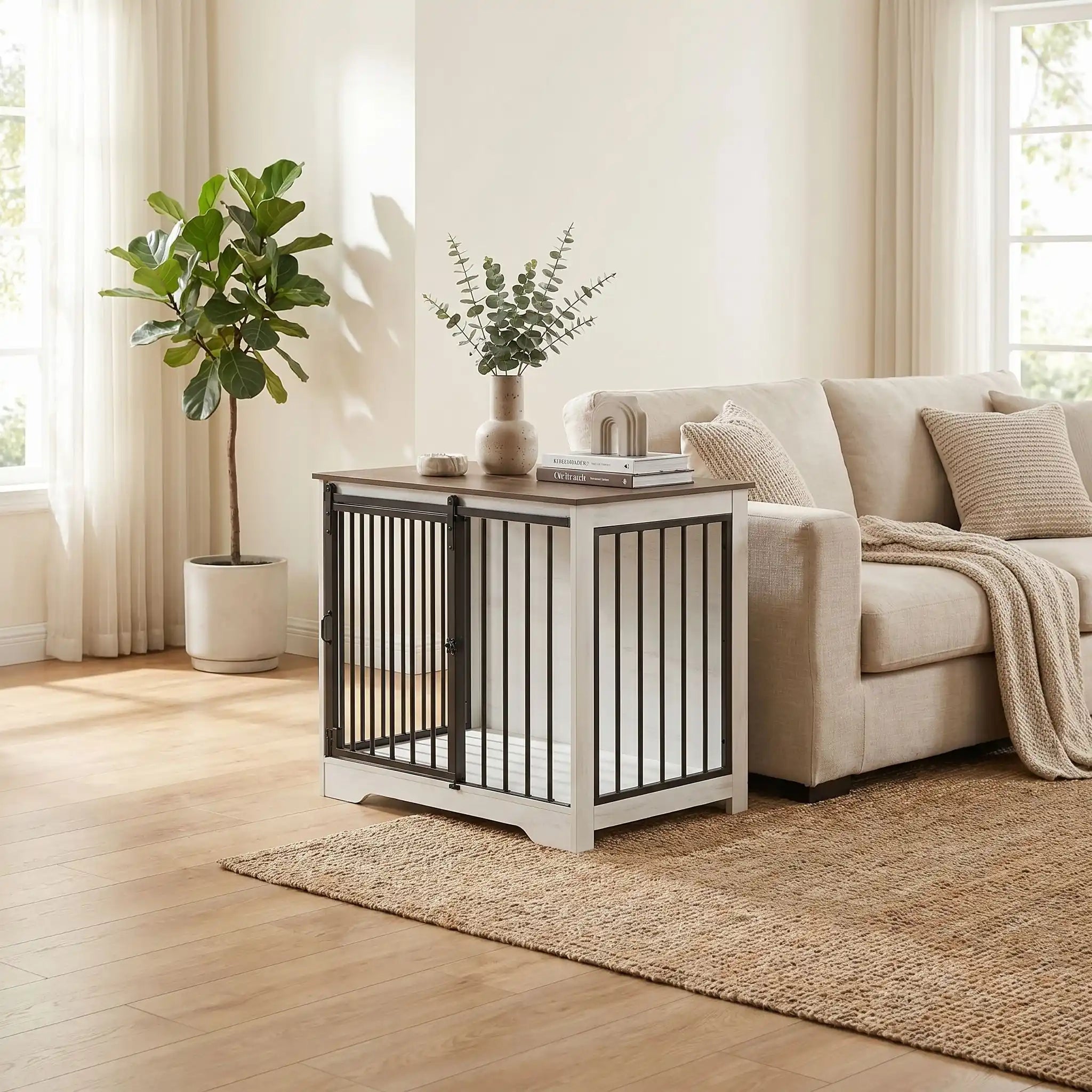 Meuble niche chien interieur - CageToutou™
