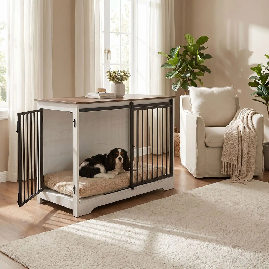 Meuble niche chien interieur - CageToutou™