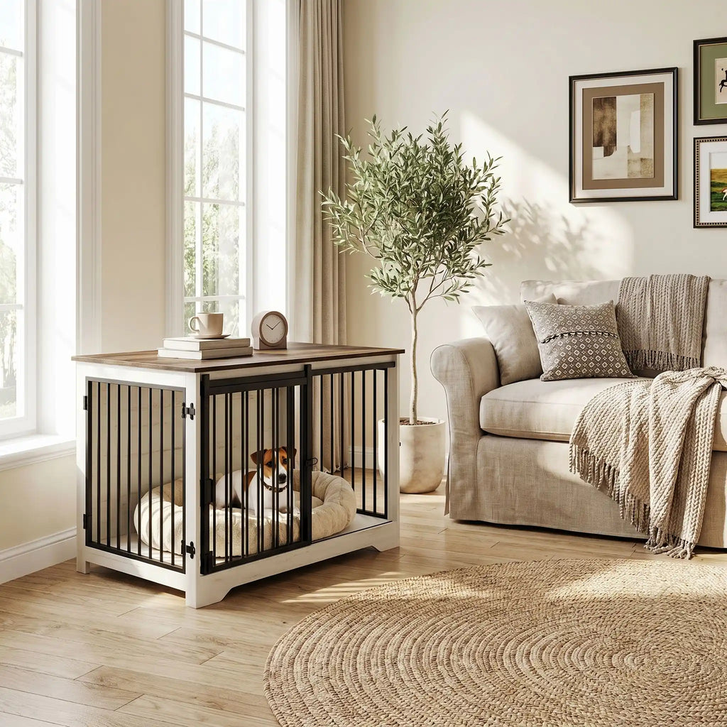 Meuble niche chien interieur - CageToutou™