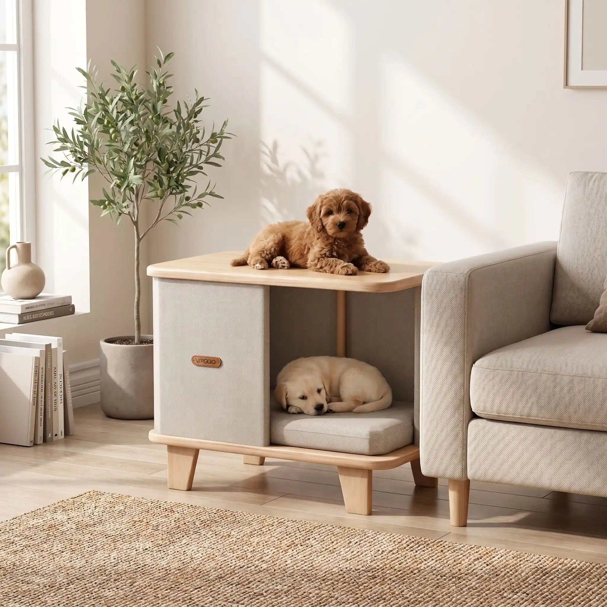 Meuble niche chien interieur - DesignToutou™