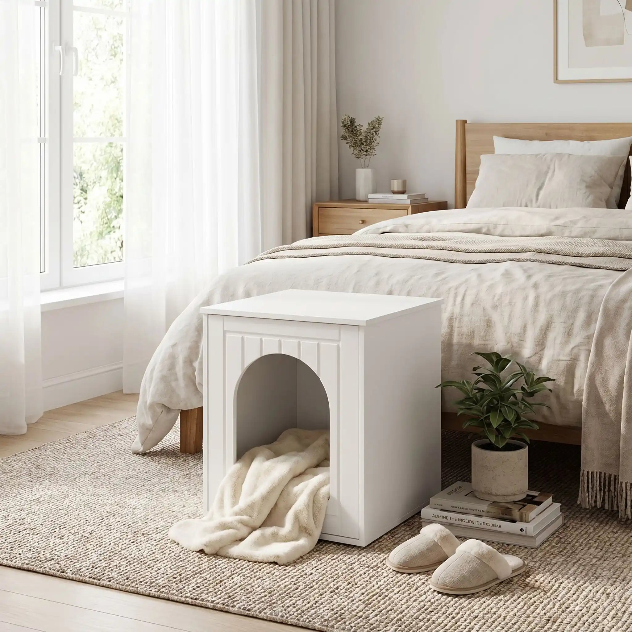 Meuble niche chien intérieur - PetitToutou™