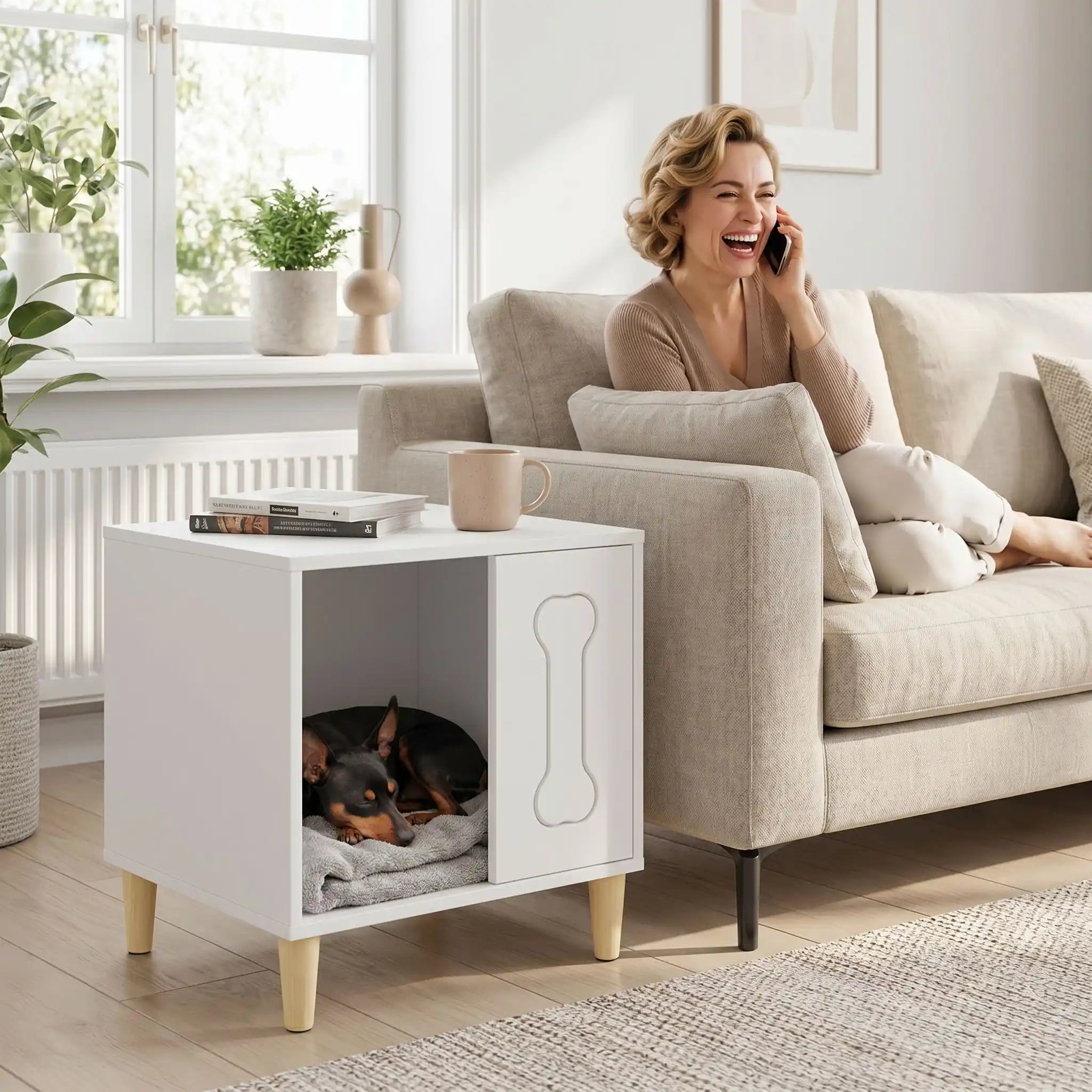 Meuble niche chien interieur - PetitToutou™