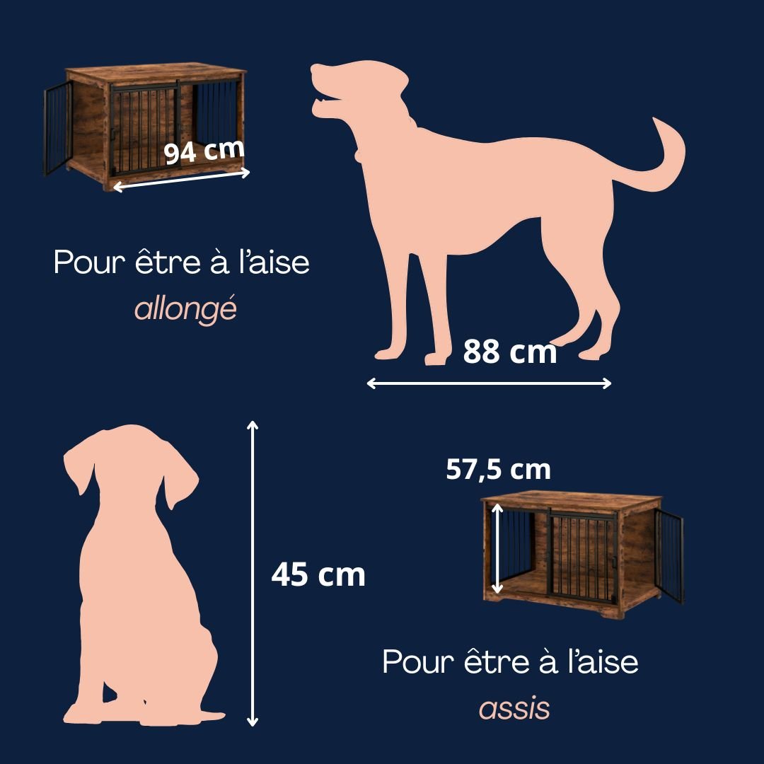 Meuble niche pour chien - CageToutou™