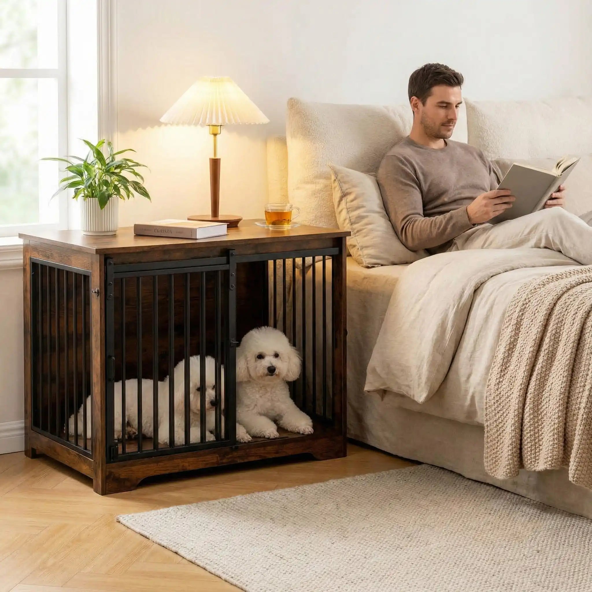 Meuble niche pour chien - CageToutou™