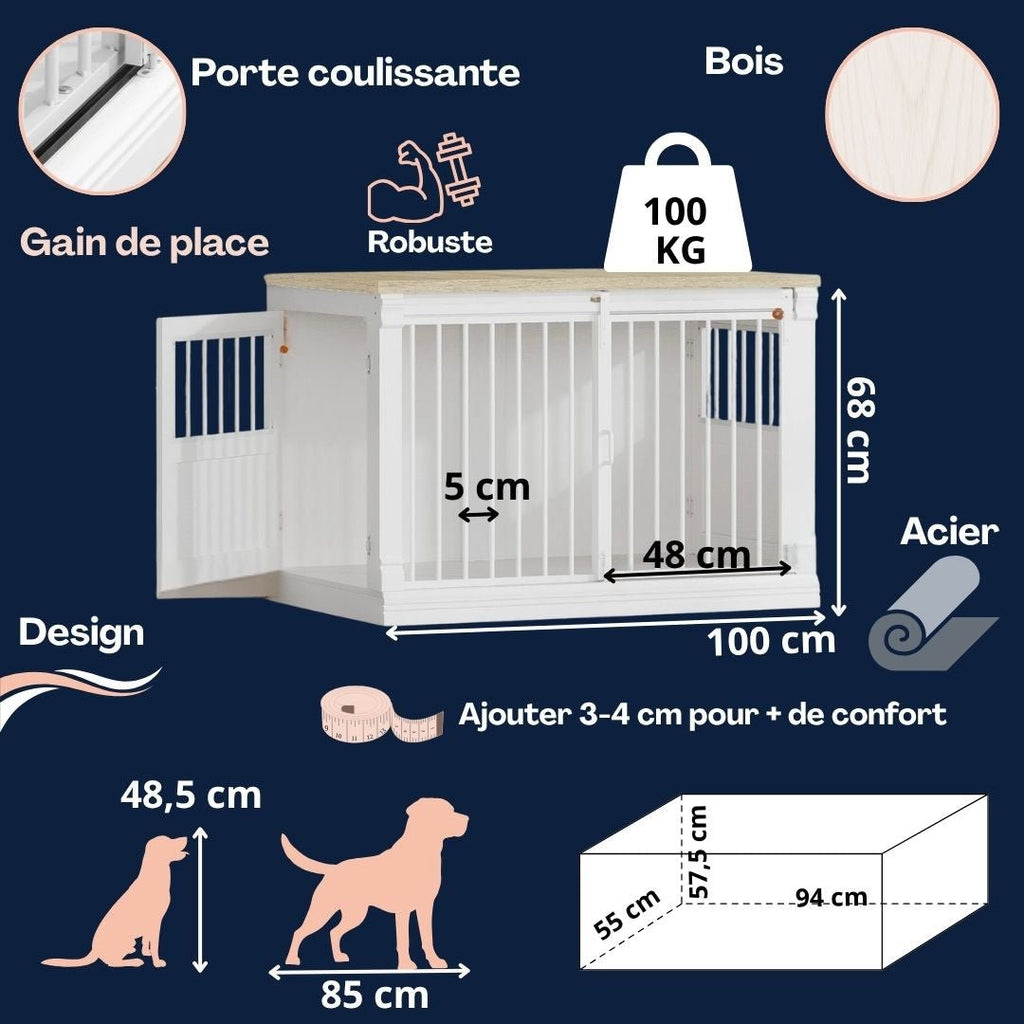 Meuble niche pour chien - MoyenToutou™