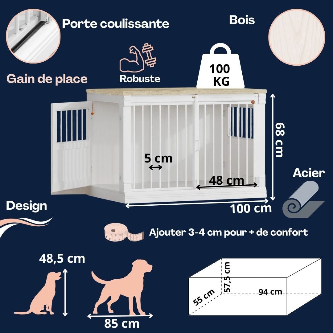 Meuble niche pour chien - MoyenToutou™